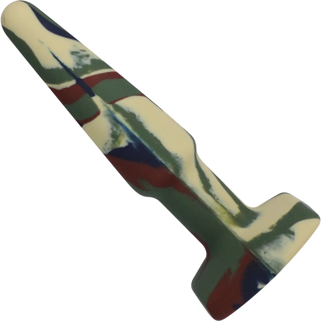 A-Play Groovy Silicone 4" Anal Plug By Doc Johnson - Camouflage - Image 3