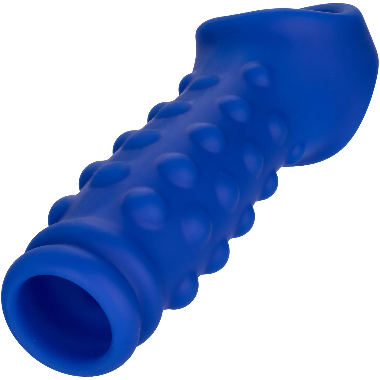 Admiral Liquid Silicone Beaded Penis Extension By CalExotics - Blue - Image 8