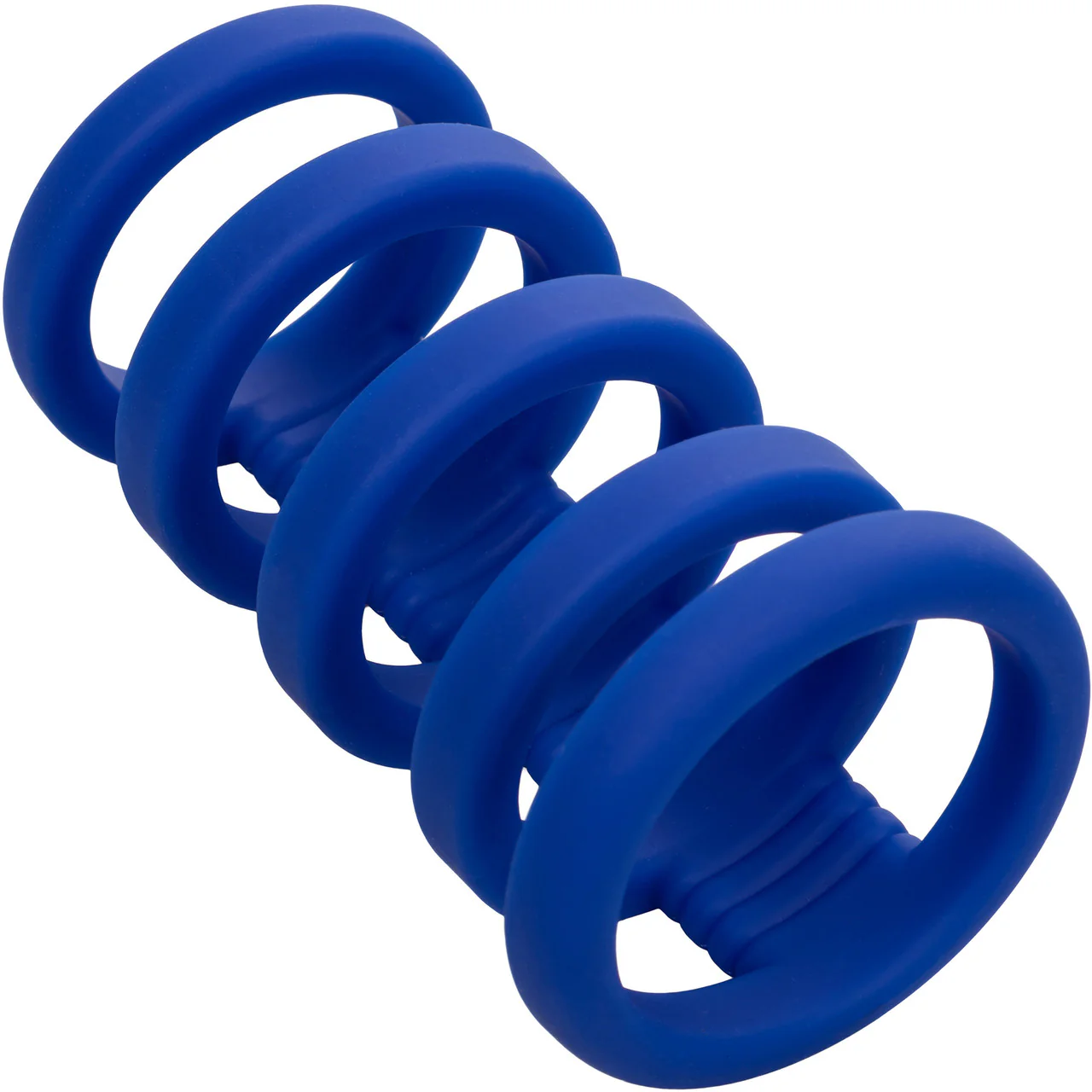 Admiral Xtreme Silicone Cock Cage & Ring By CalExotics - Blue - Image 6