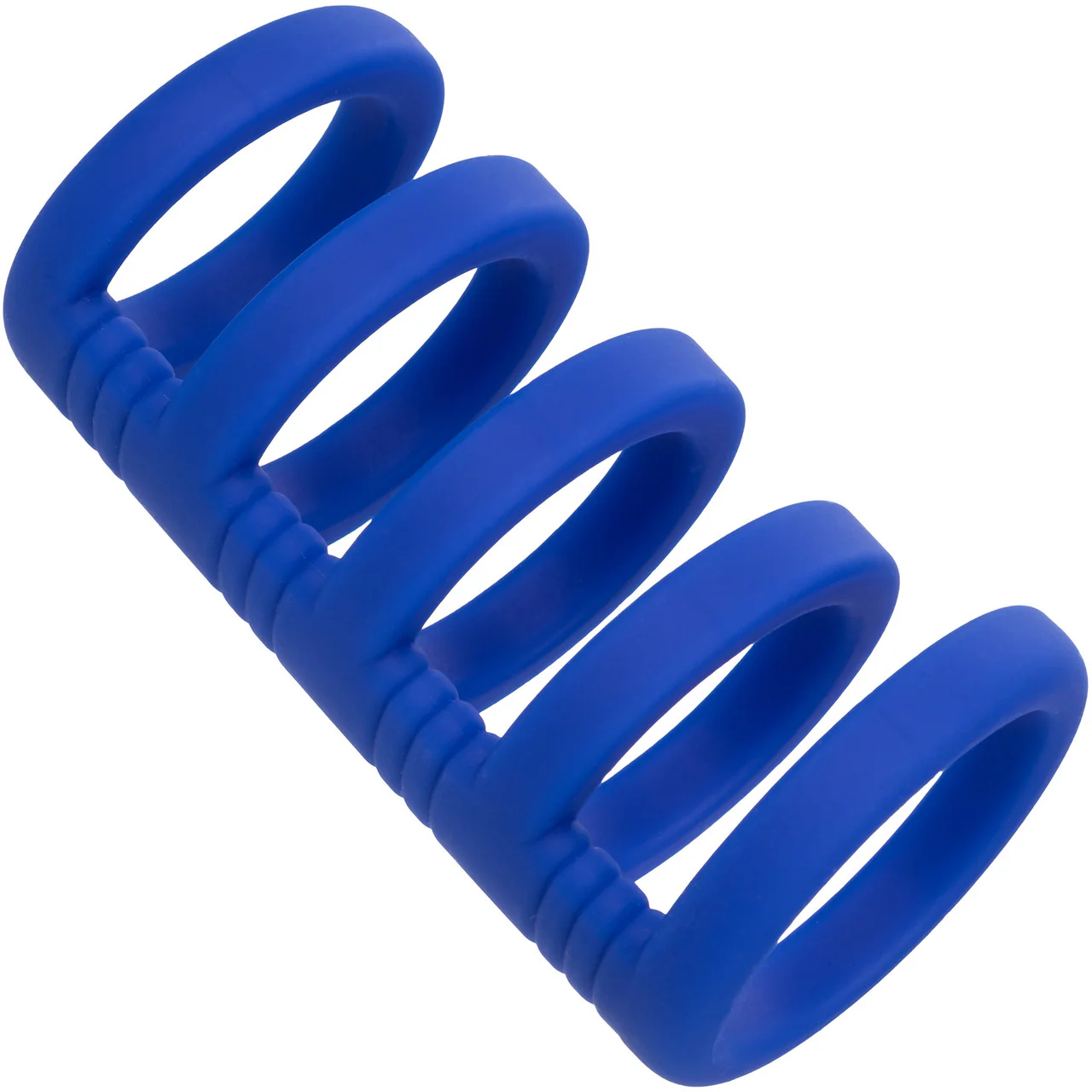 Admiral Xtreme Silicone Cock Cage & Ring By CalExotics - Blue - Image 8