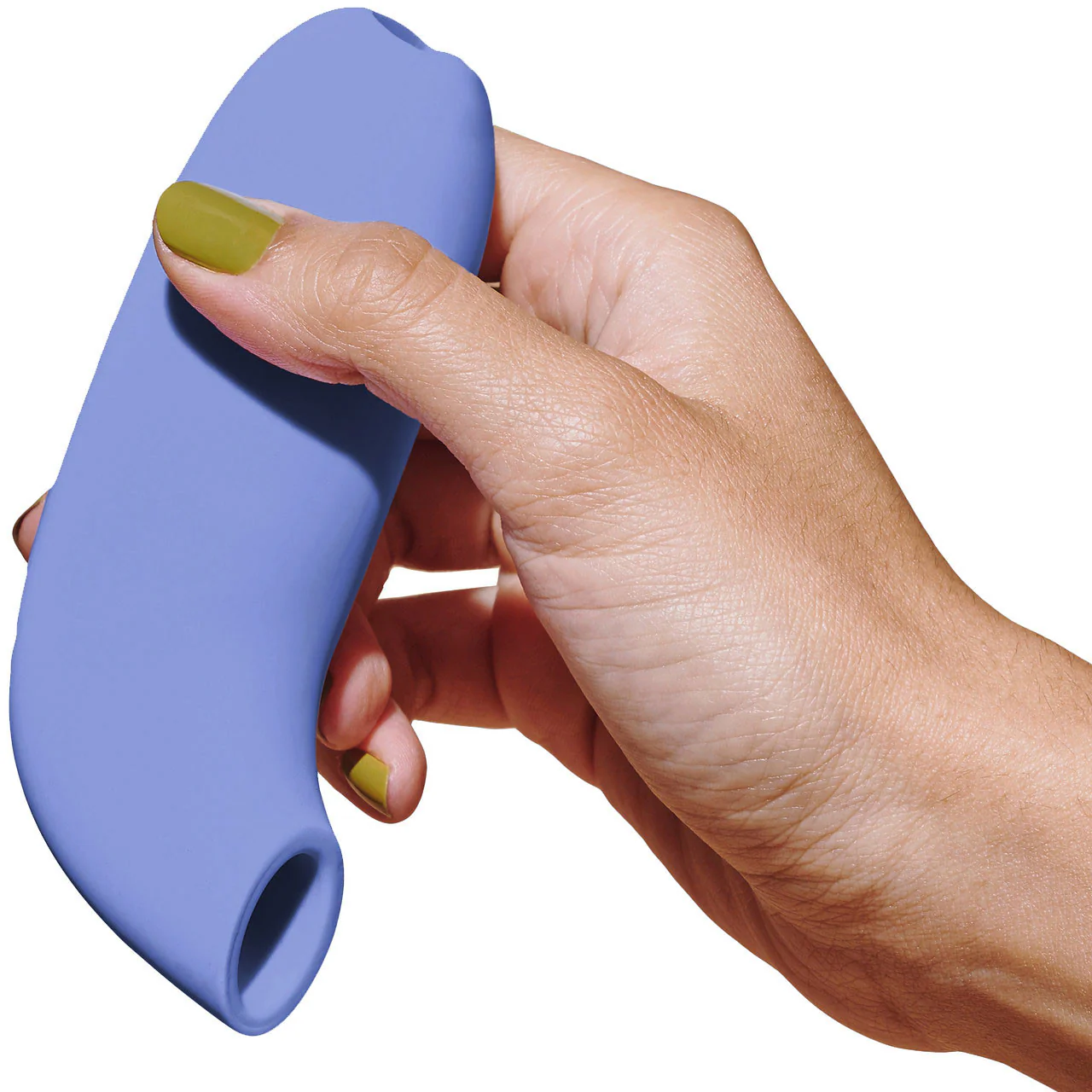 AER Silicone Rechargeable Waterproof Pressure Wave Suction Toy By Dame - Periwinkle - Image 2