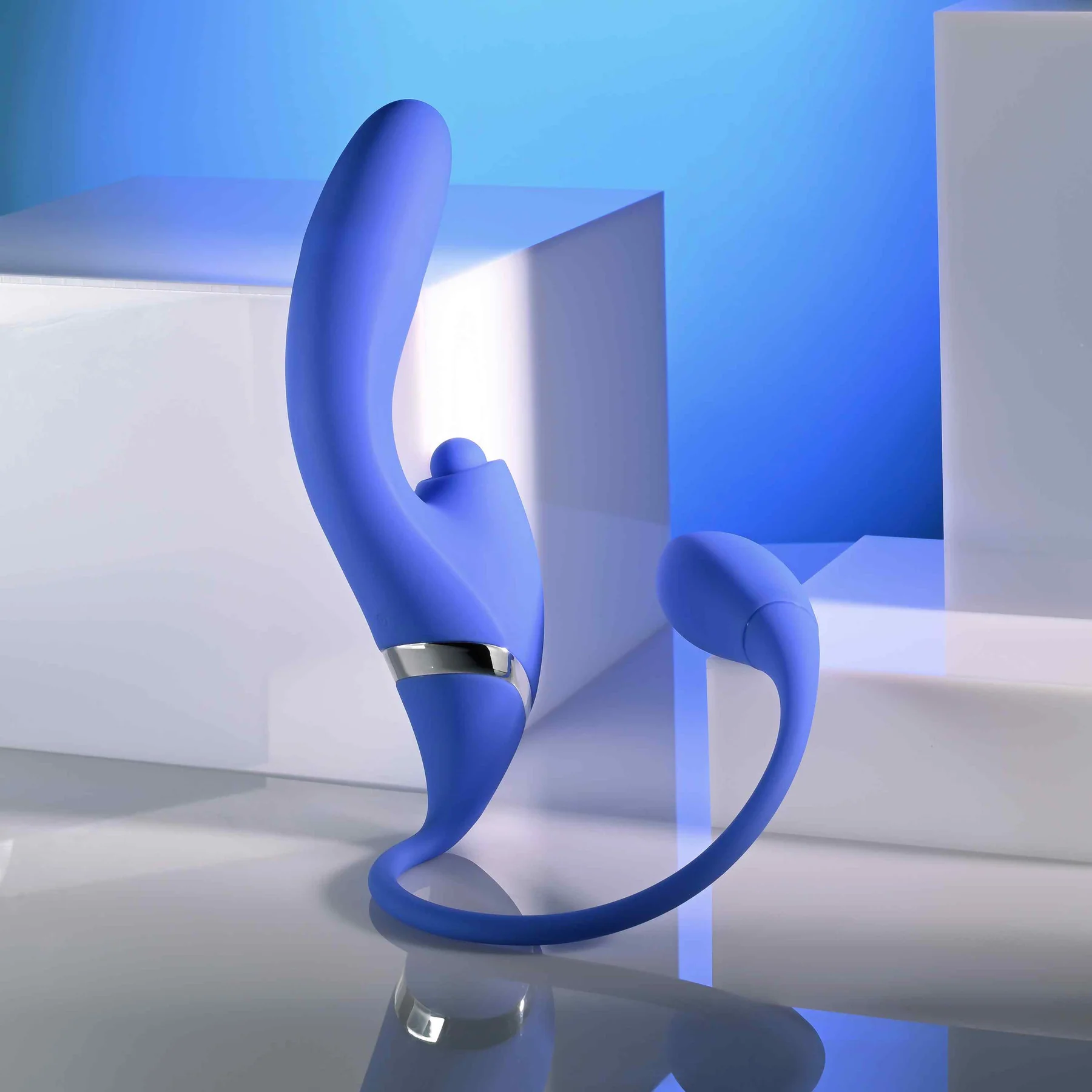 All In Rechargeable Silicone Triple Stimulation Vibrator By Evolved Novelties - Image 4