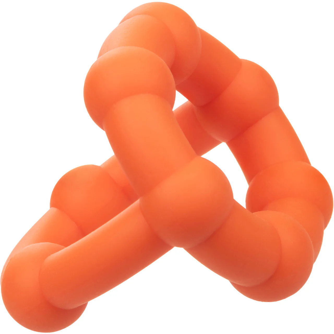 Alpha Liquid Silicone All Star Cock & Balls Ring By CalExotics - Orange - Image 8