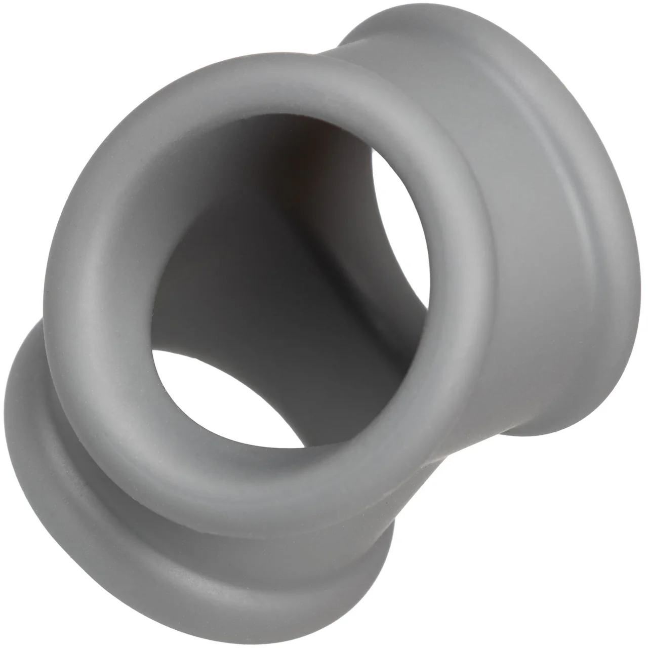 Alpha Liquid Silicone Precision Cock & Balls Ring By CalExotics - Grey - Image 6