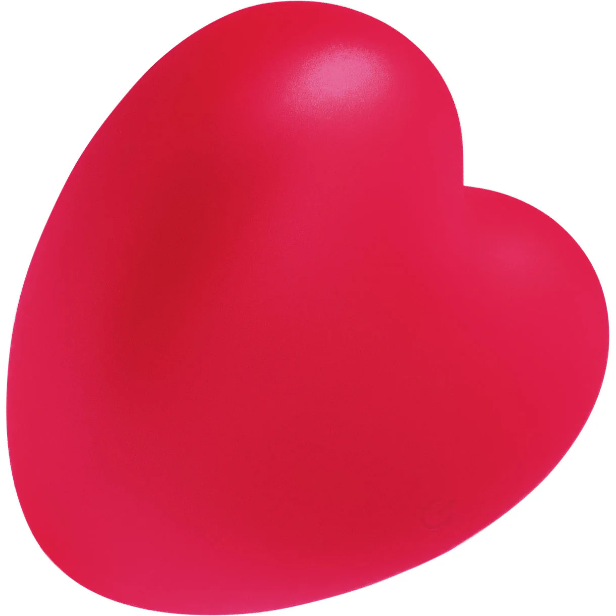 Amore Pleasure Vibe Silicone Heart Shaped Rechargeable Clitoral Stimulator By VeDO - Red - Image 2