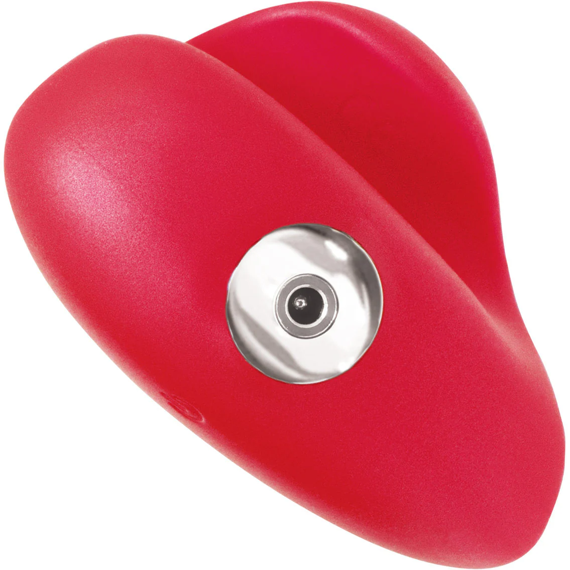 Amore Pleasure Vibe Silicone Heart Shaped Rechargeable Clitoral Stimulator By VeDO - Red - Image 3