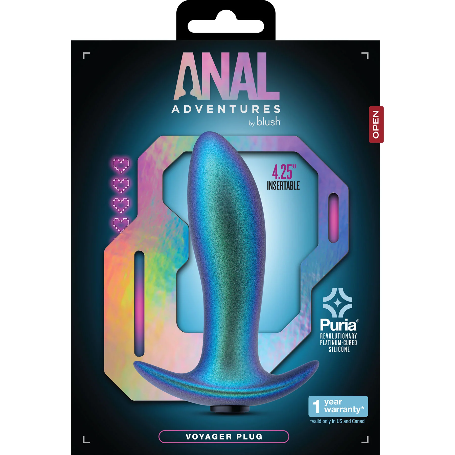 Anal Adventures Matrix Voyager Plug Vibrating Silicone Rechargeable Anal Plug By Blush - Image 13