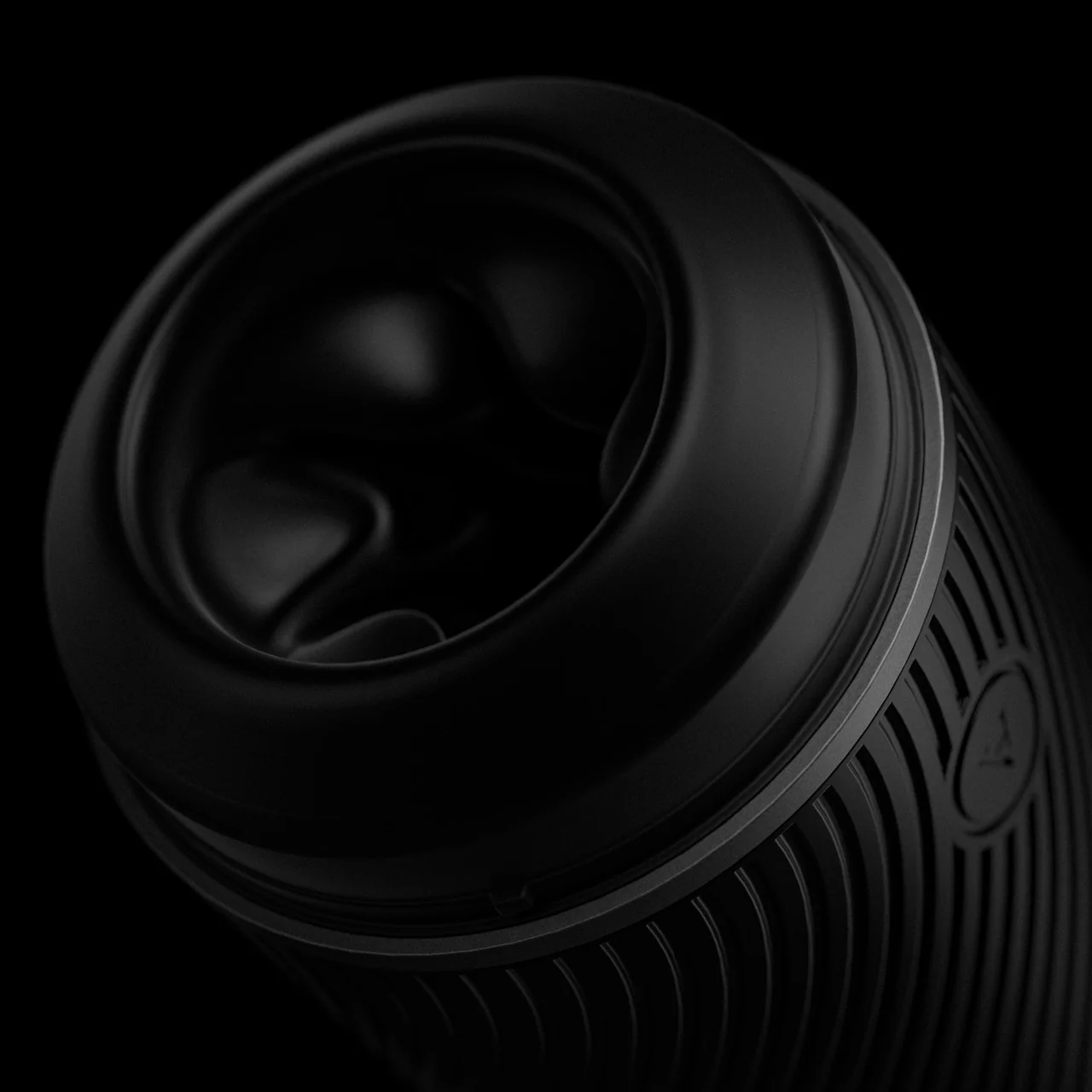 Arcwave POW Silicone Dual Entry Penis Stroker - Black - Image 12