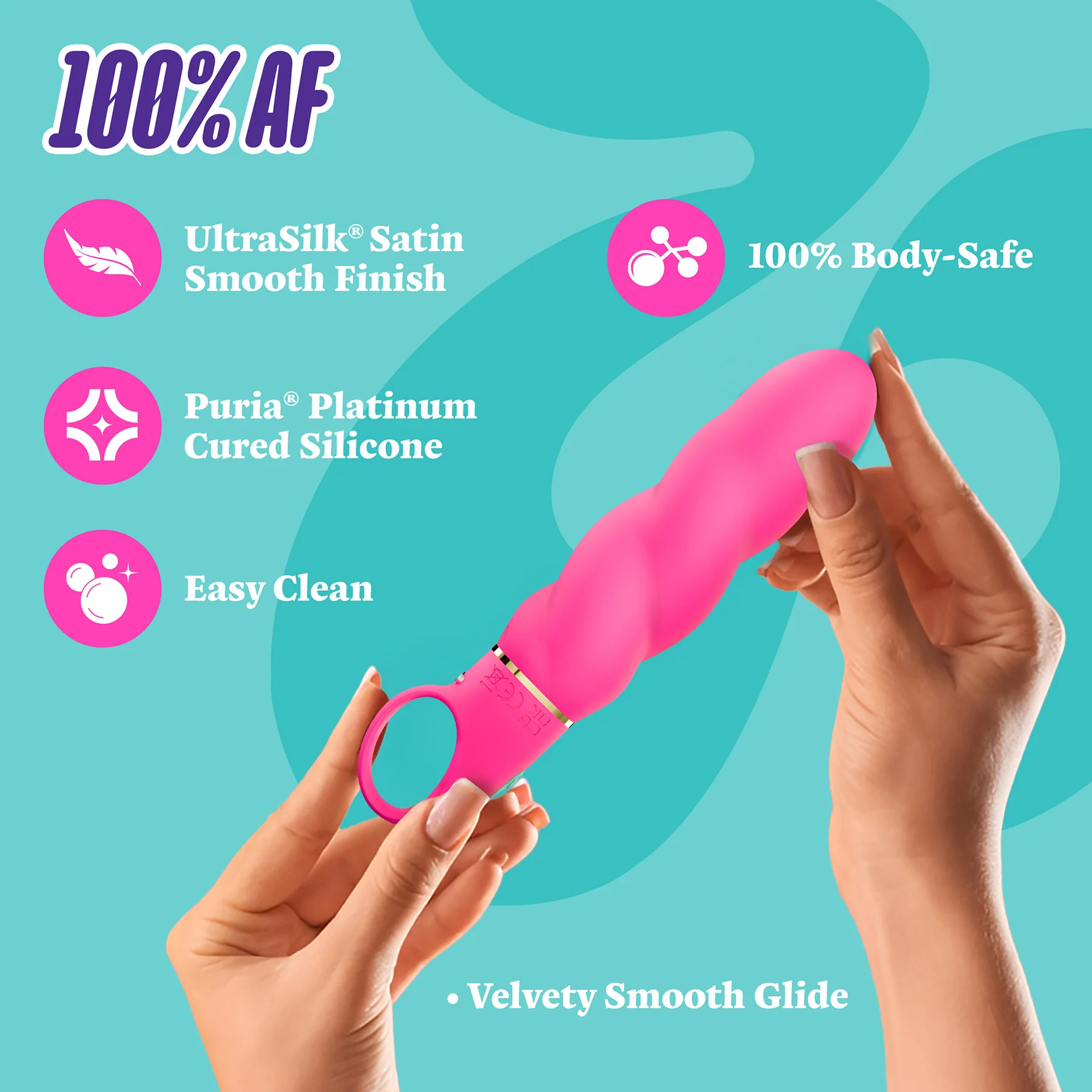 ARIA® Amazing AF 2.0 Rechargeable Silicone Vibrator By Blush - Image 8