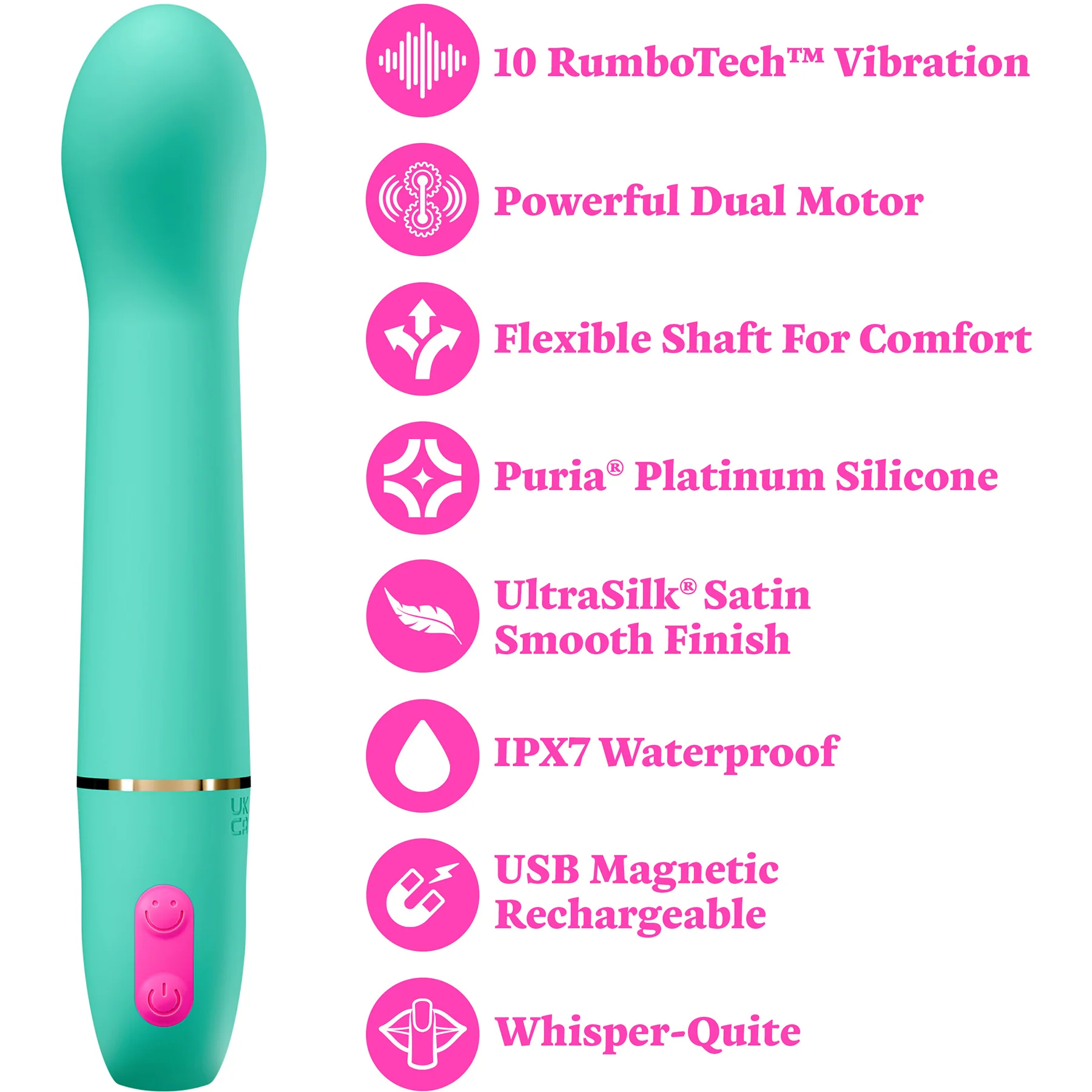 ARIA® Flirty AF 2.0 Rechargeable Silicone G-Spot Vibrator By Blush - Image 13