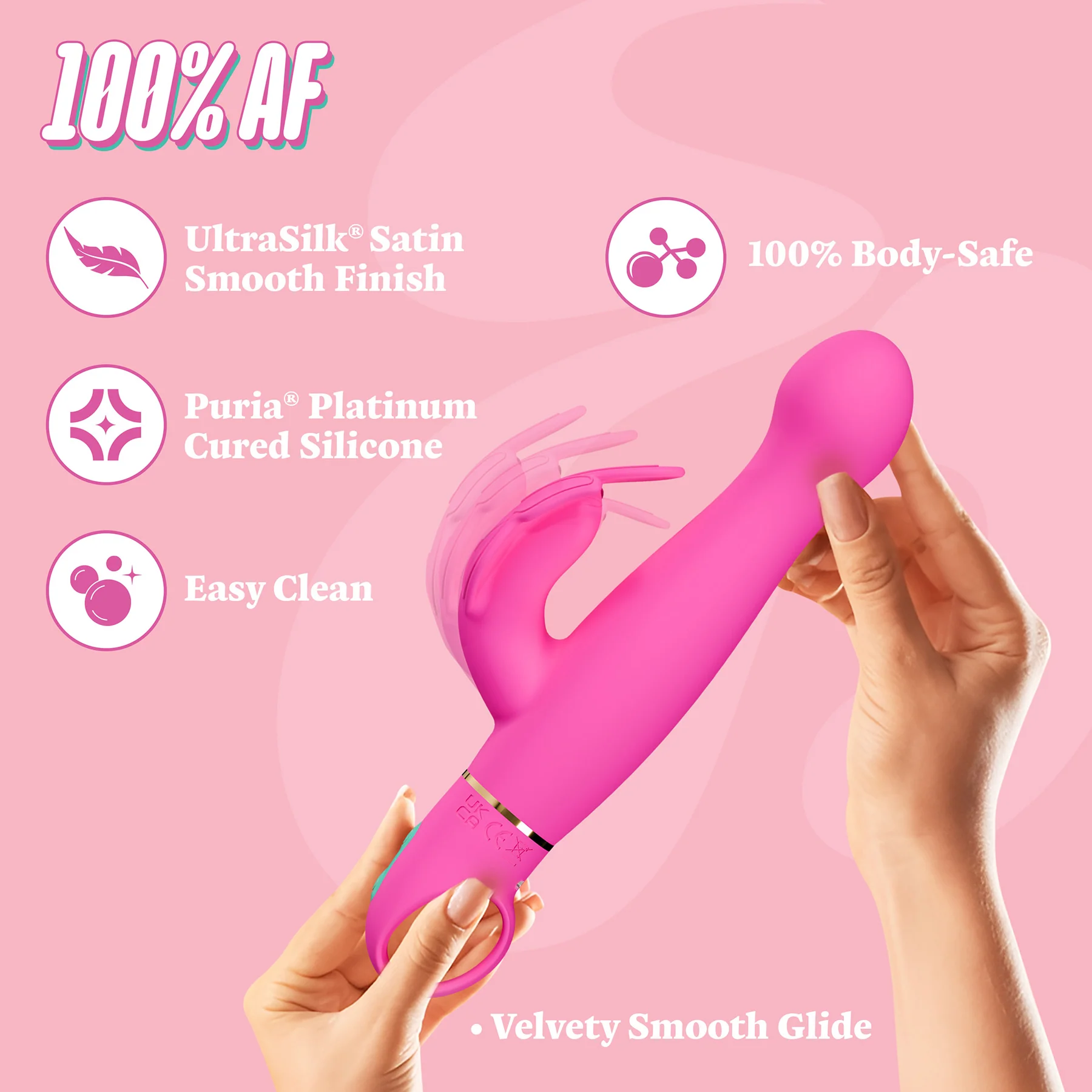 ARIA® Naughty AF 2.0 Rechargeable Silicone G-Spot Vibrator By Blush - Image 6