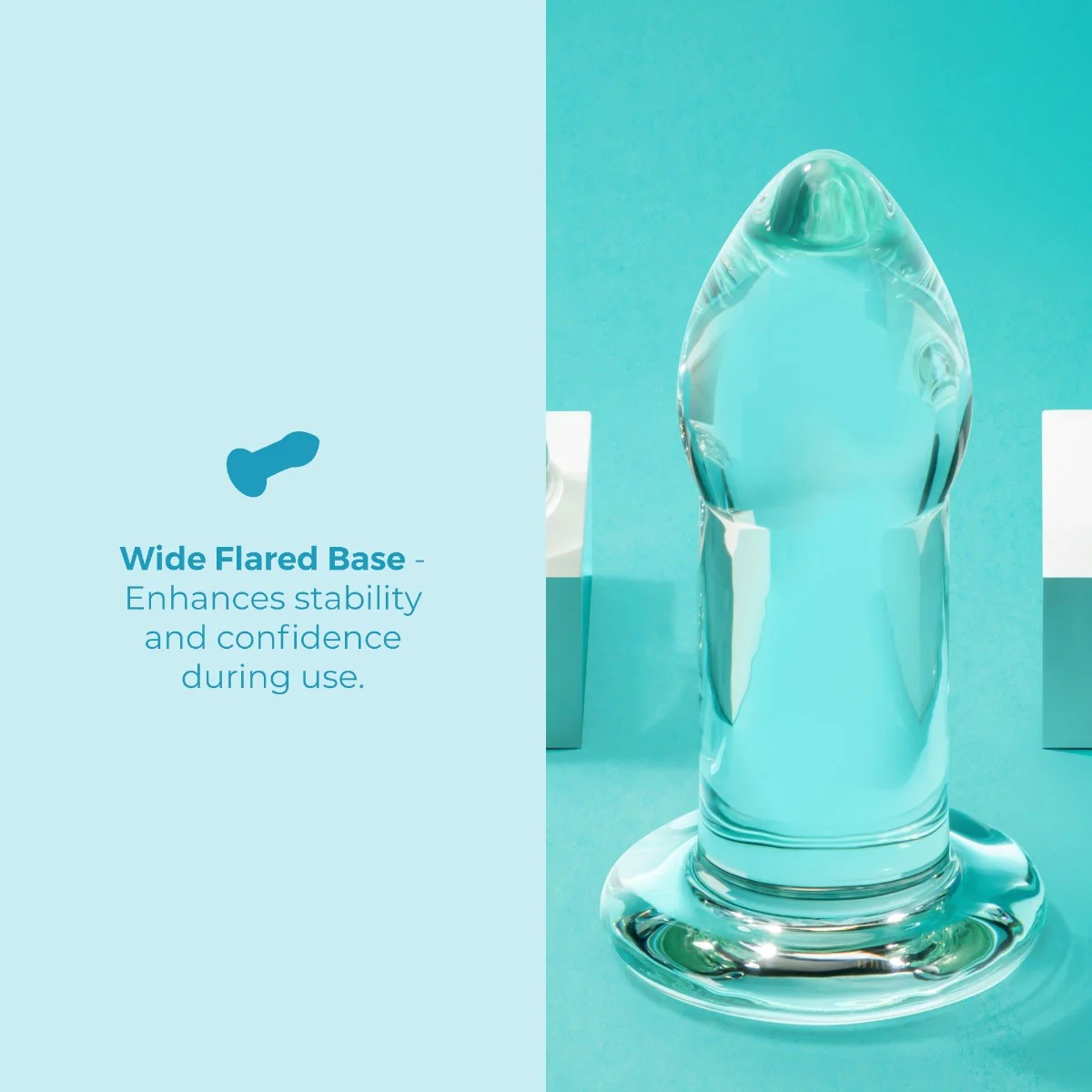 b-Vibe Advanced 8 Inch Glass Anal Dilator - Image 4