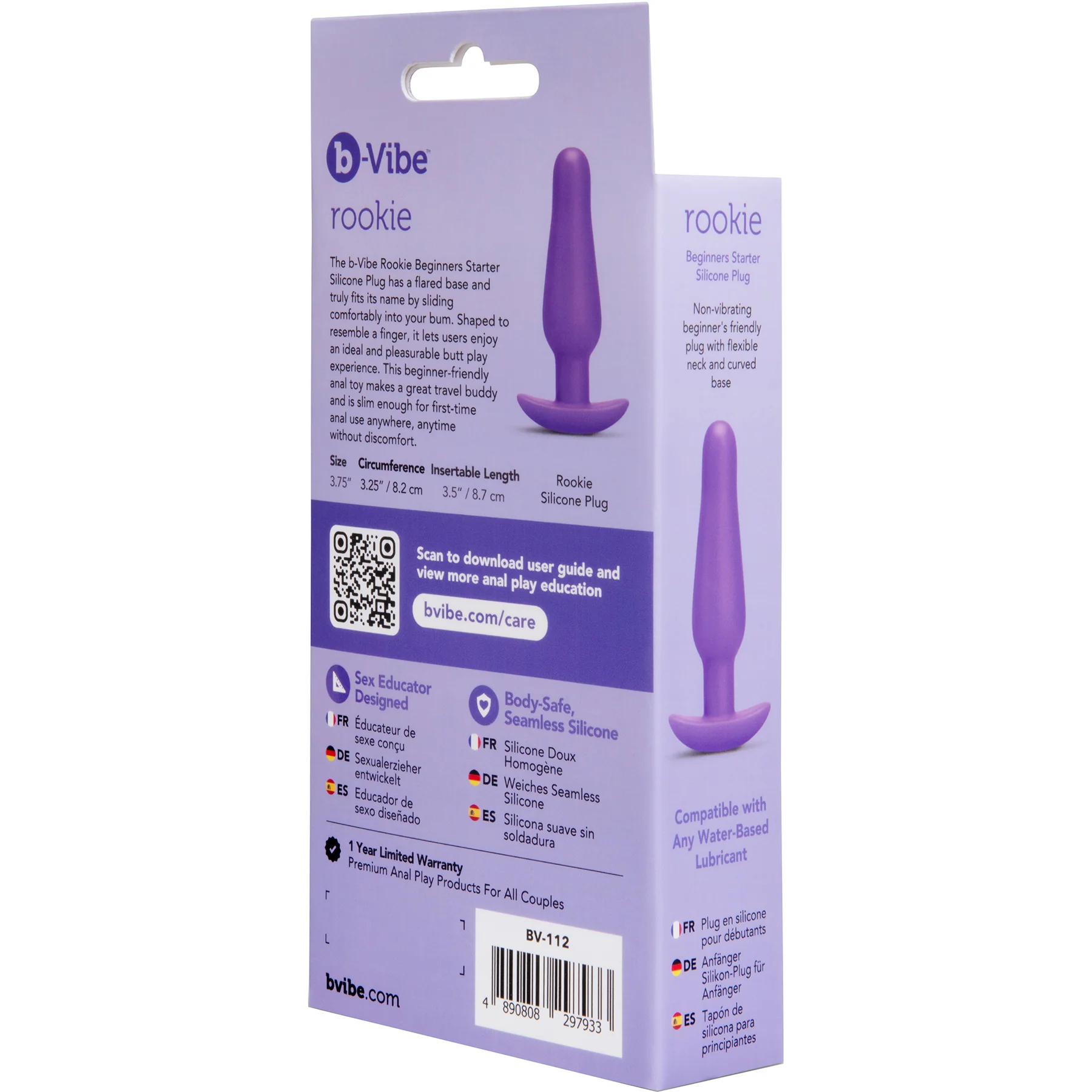 b-Vibe Butties Rookie Beginners Starter Silicone Plug - Image 14