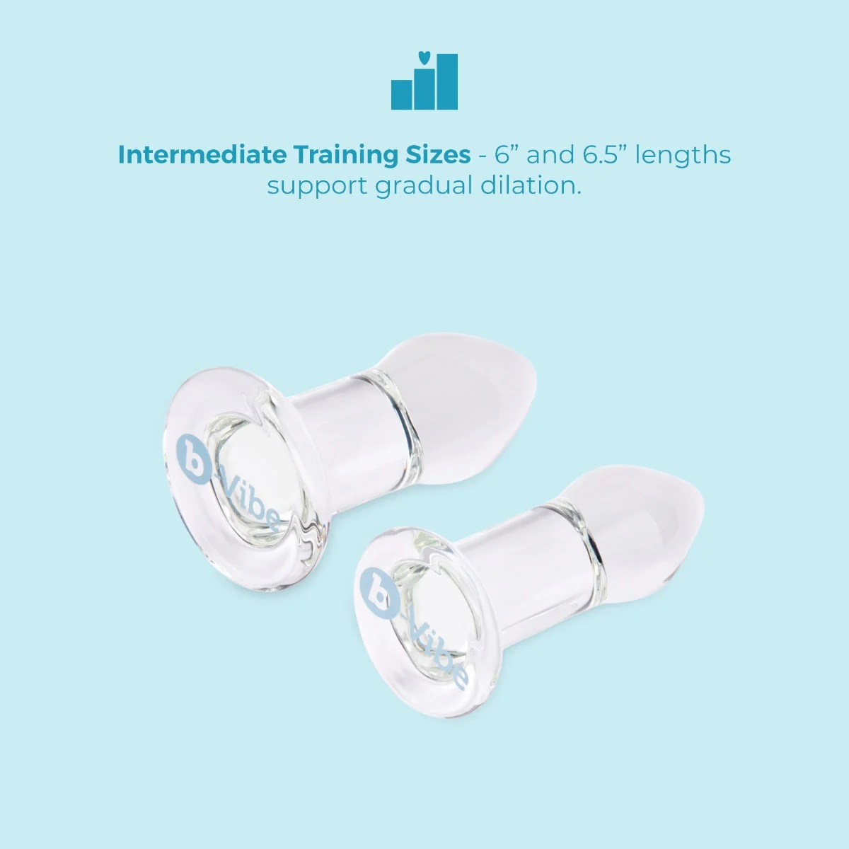 b-Vibe Intermediate Glass Anal Dilators 2 Piece Set - Image 13