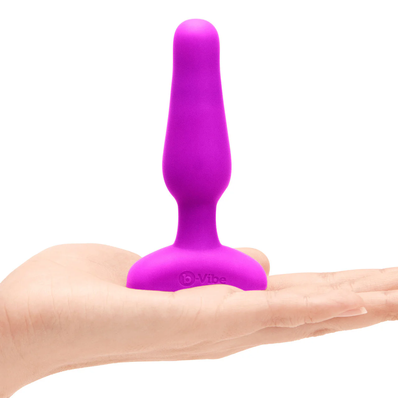 b-Vibe Novice Plug Vibrating Anal Plug With Remote - Fuchsia - Image 7