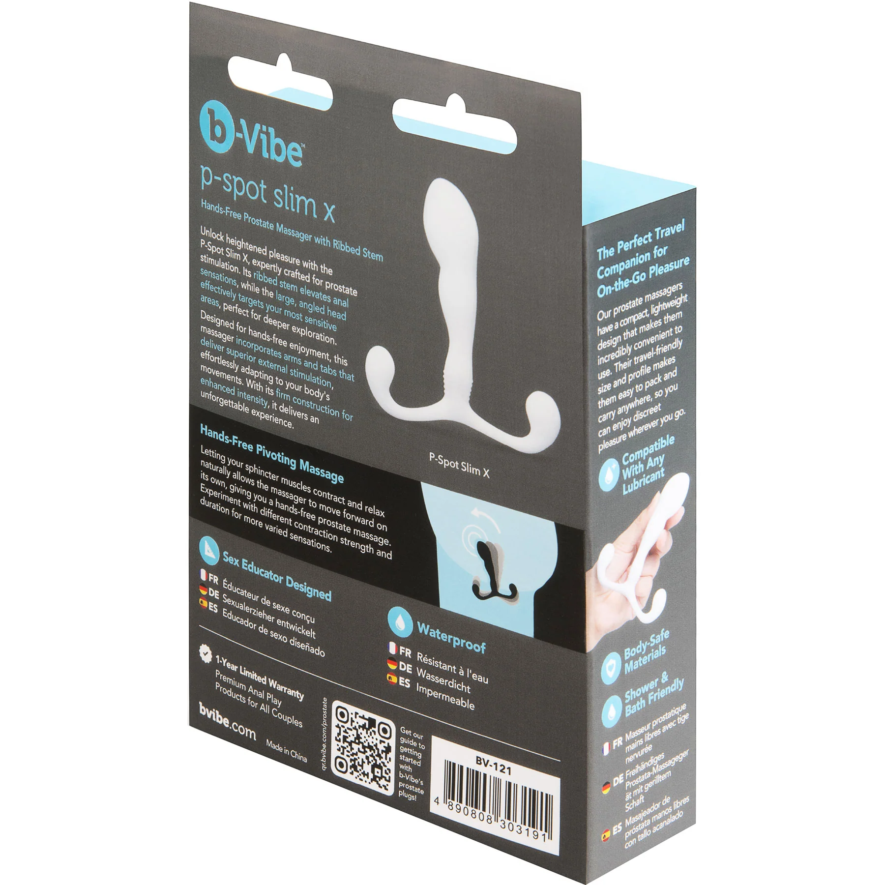 b-Vibe P-Spot Slim X Hands-Free Prostate Massager - Image 17