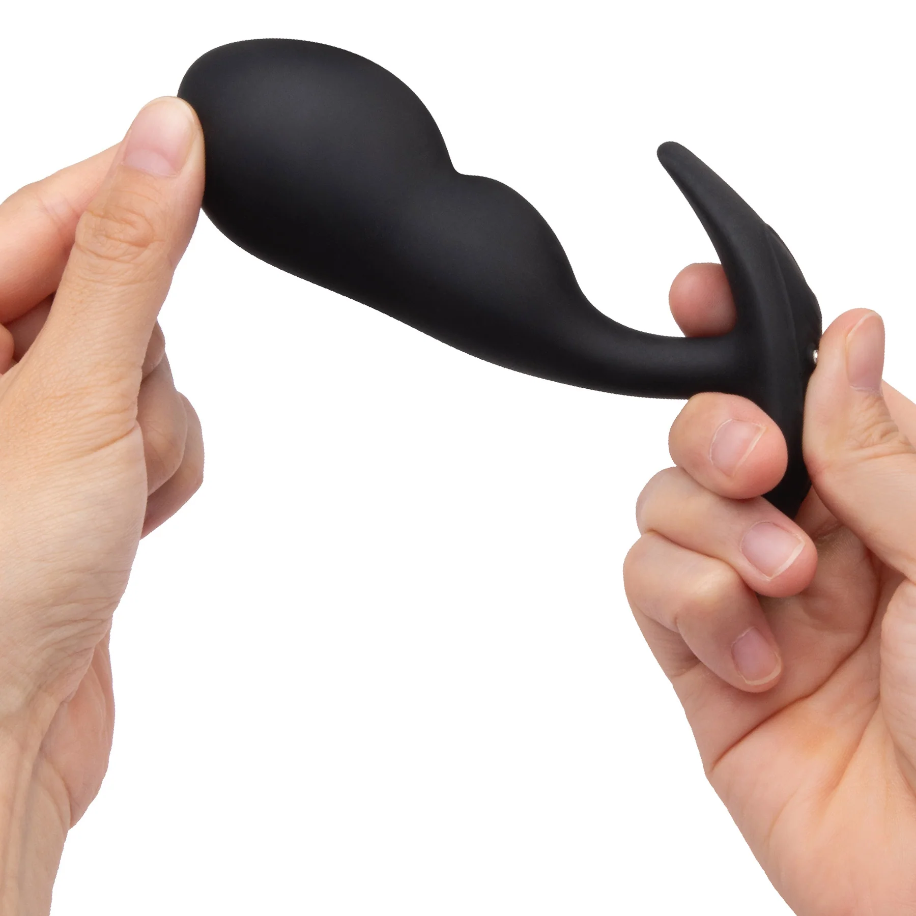 b-Vibe P-Spot Snug Plug Weighted & Vibrating Silicone Prostate Plug With Remote - Image 12