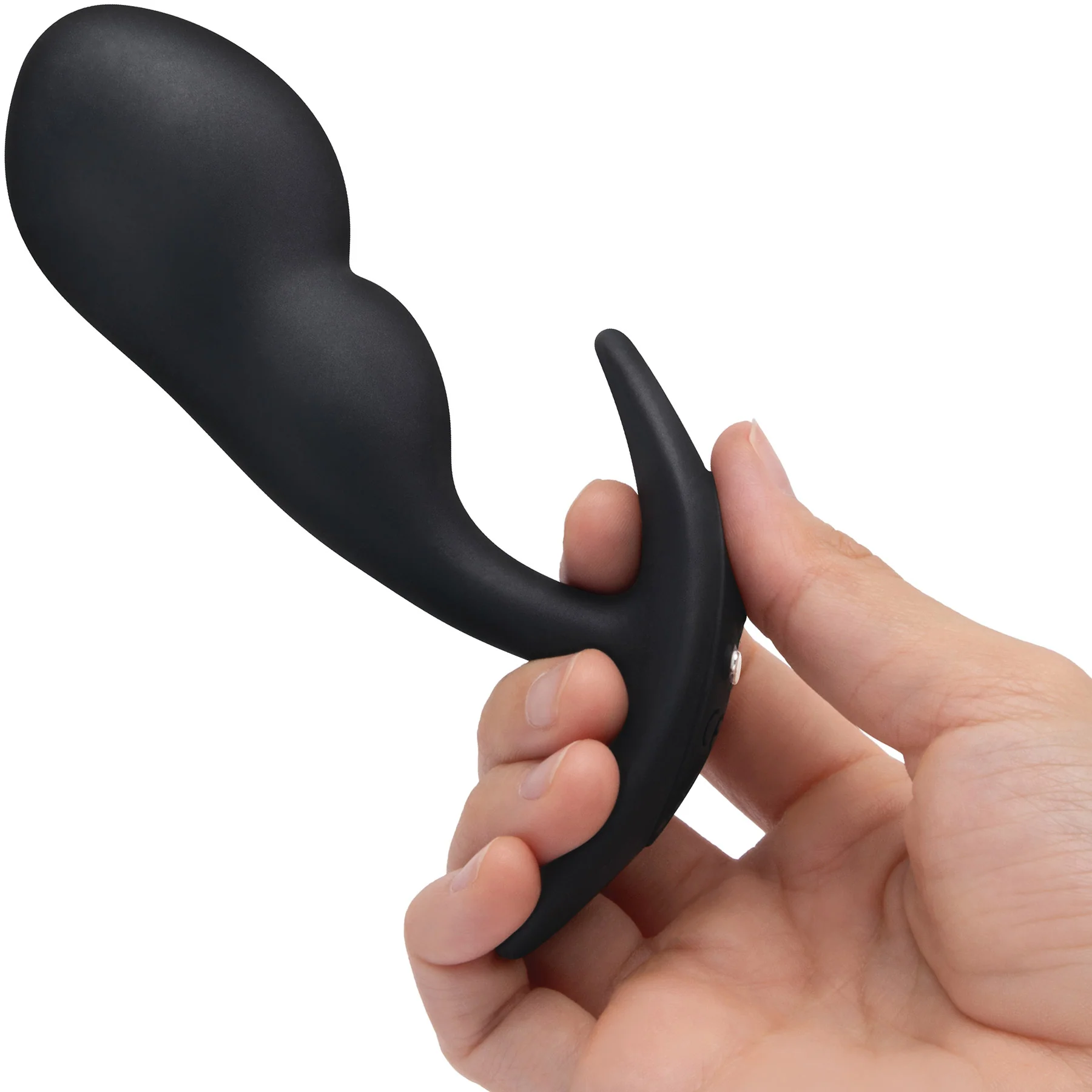 b-Vibe P-Spot Snug Plug Weighted & Vibrating Silicone Prostate Plug With Remote - Image 2