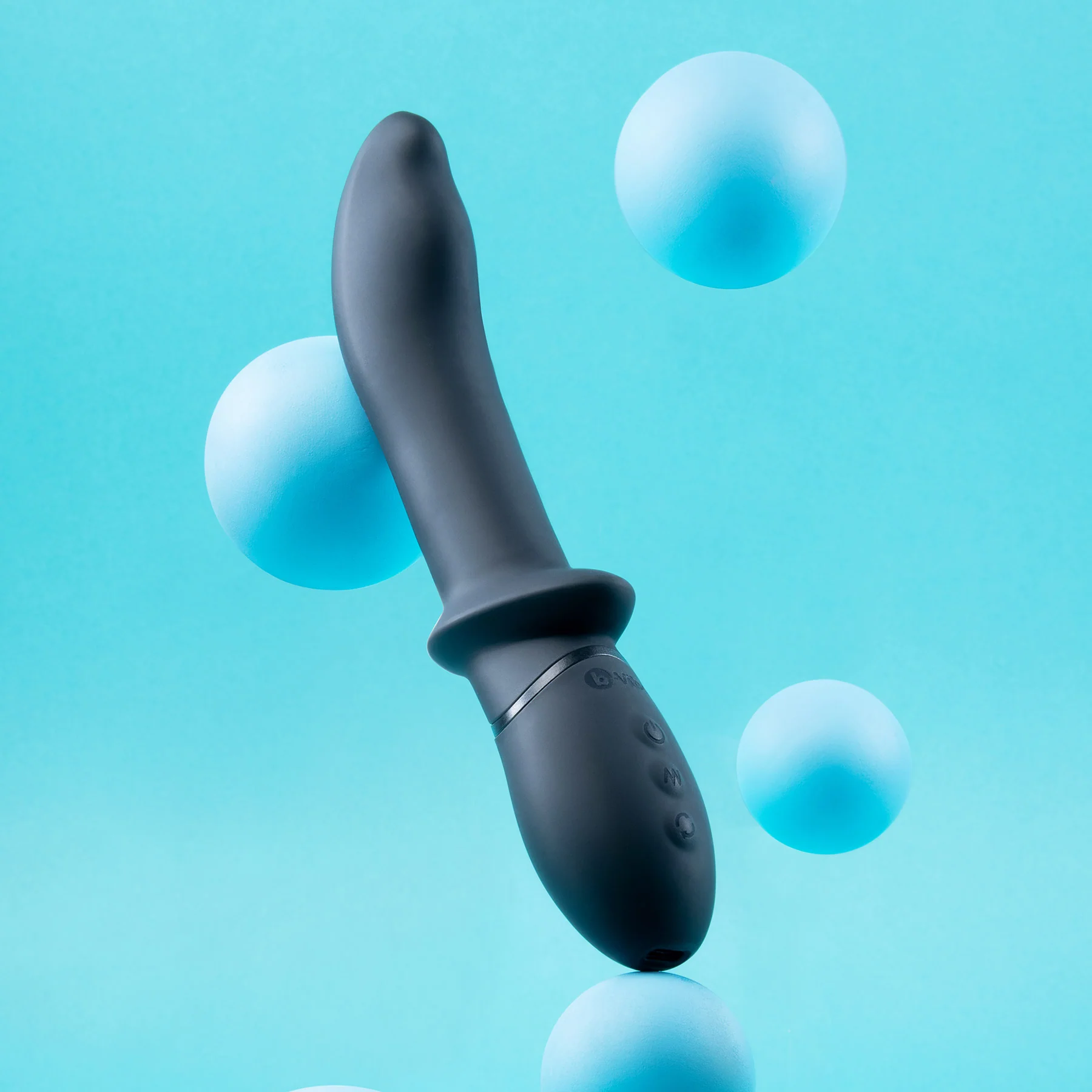 b-Vibe Rimming Rechargeable Silicone P-Spot Vibe - Image 6