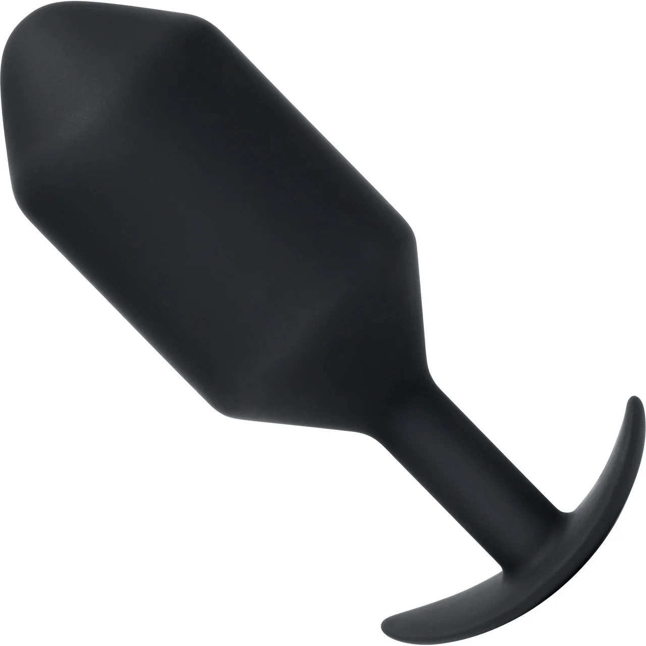 b-Vibe Snug Plug 7 XXXXL Silicone Weighted Butt Plug - Black - Image 2