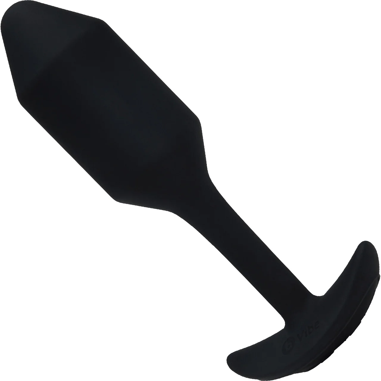 b-Vibe Vibrating Snug Plug 2 Rechargeable Silicone Anal Plug - Black - Image 3