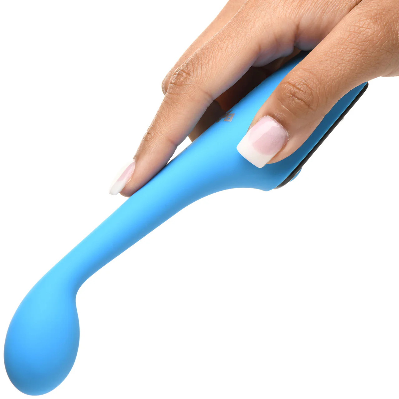 BANG! Digital Display Rechargeable Waterproof Silicone G-Spot Vibrator - Blue - Image 7