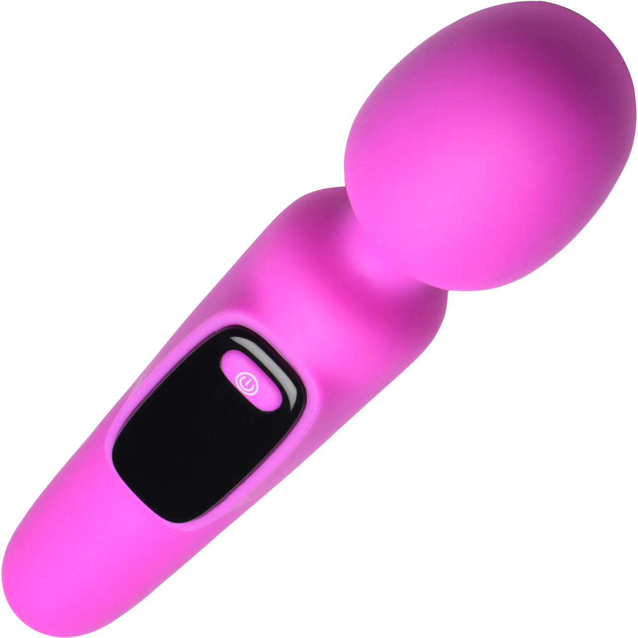 BANG! Digital Display Rechargeable Waterproof Silicone Wand Style Vibrator - Purple - Image 5