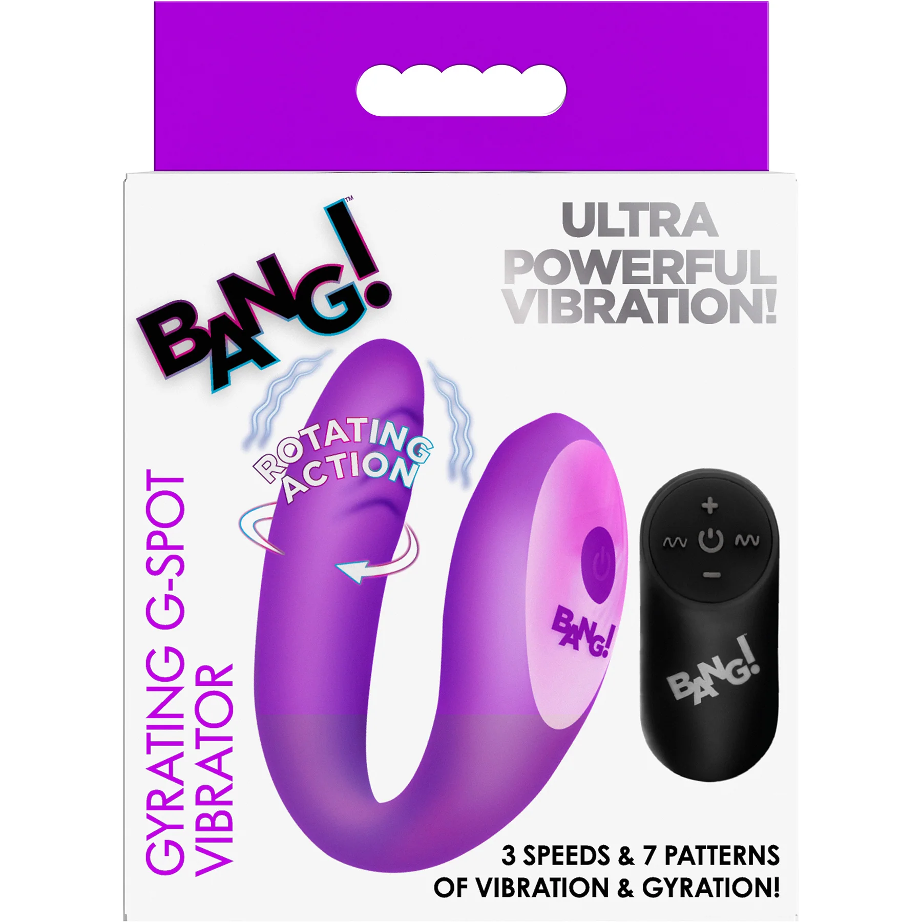 BANG! Gyrating G-Spot Rechargeable Silicone Dual Stimulation Vibrator With Remote - Image 16