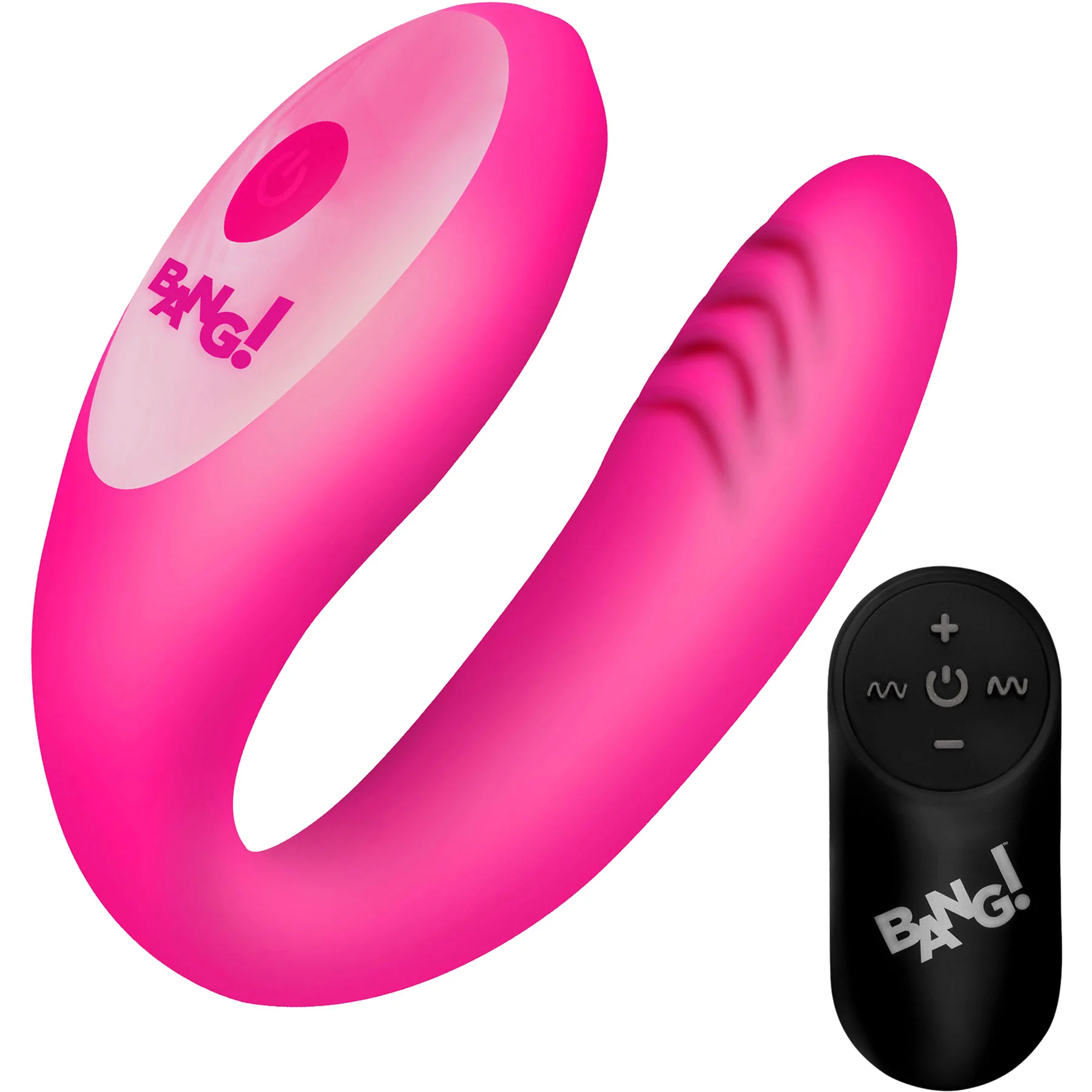 BANG! Gyrating G-Spot Rechargeable Silicone Dual Stimulation Vibrator With Remote - Image 4