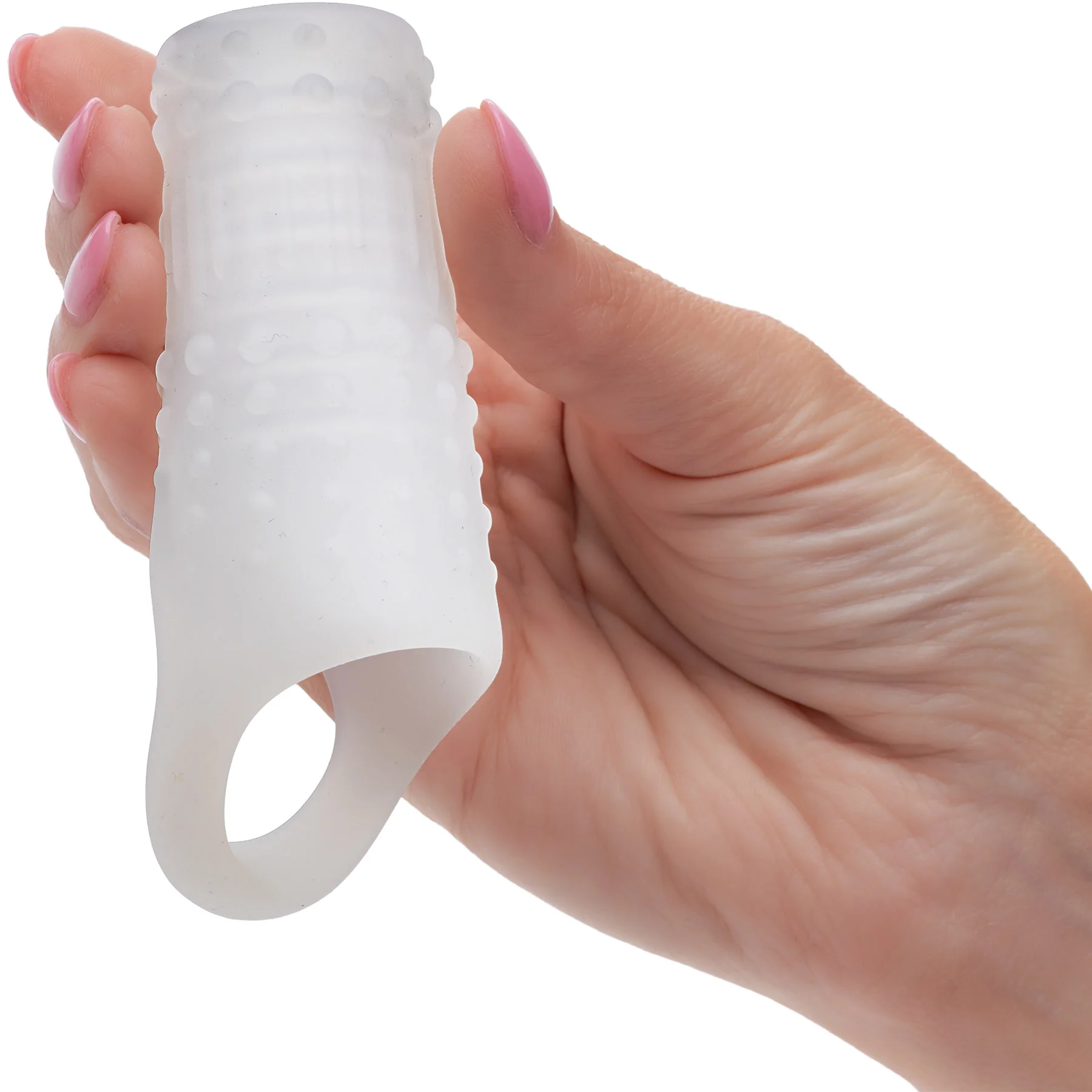 Basic Essentials® Liquid Silicone Stimulation Enhancer Penis Sleeve By CalExotics - Image 2