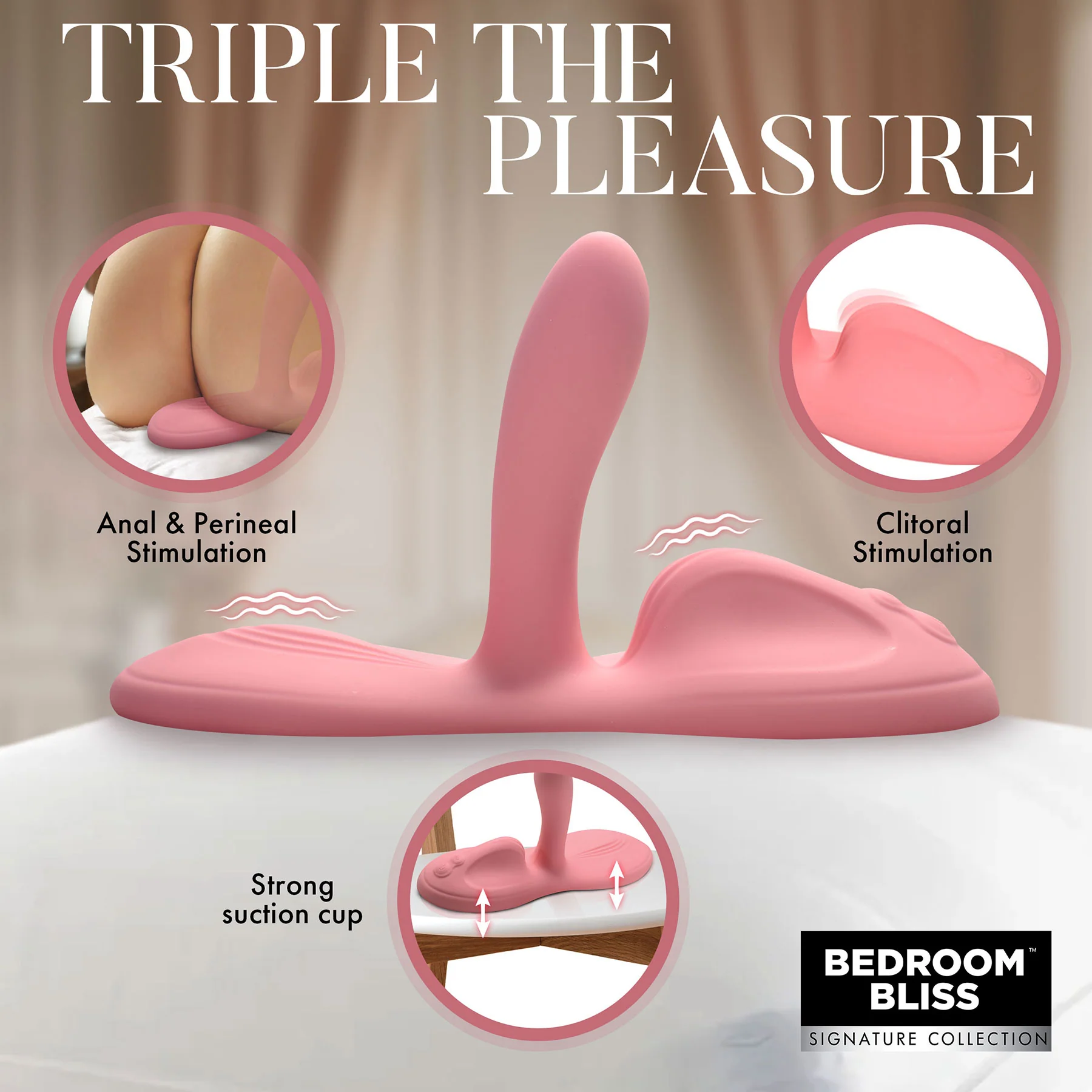 Bedroom Bliss Lover's Grinder Vibrating Silicone Grinder With Remote - Image 4