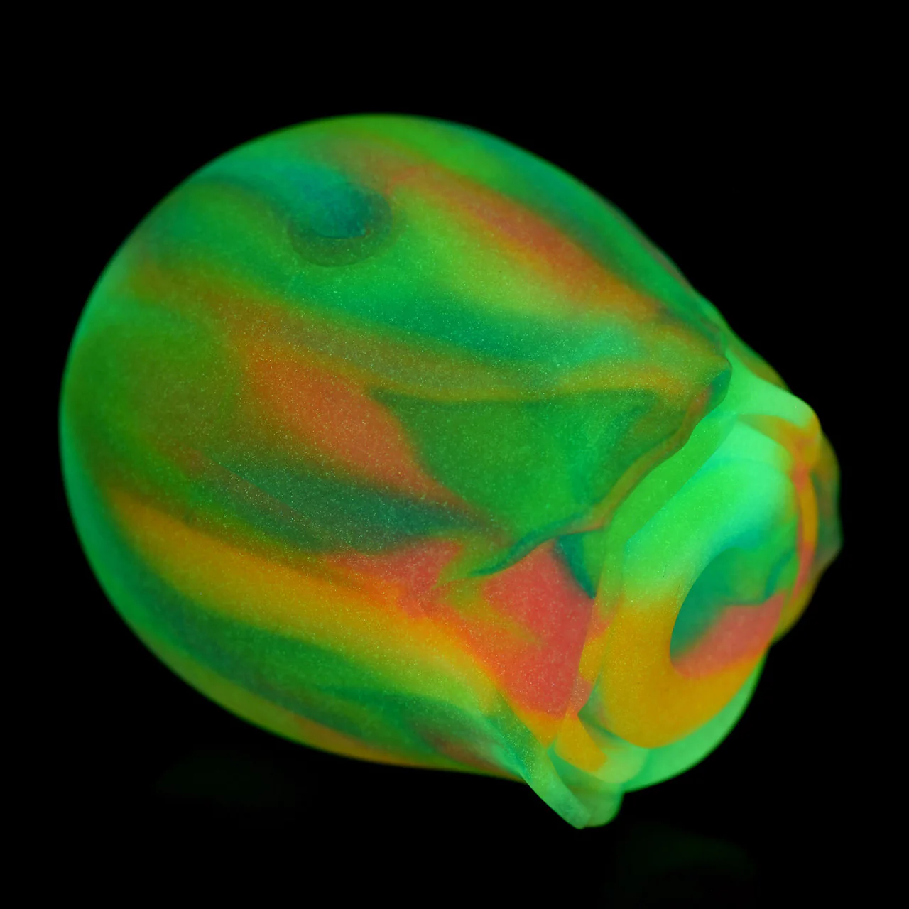 Bloomgasm Glow Rose Glow In The Dark Rechargeable Clitoral Pressure Wave Stimulator - Rainbow - Image 7