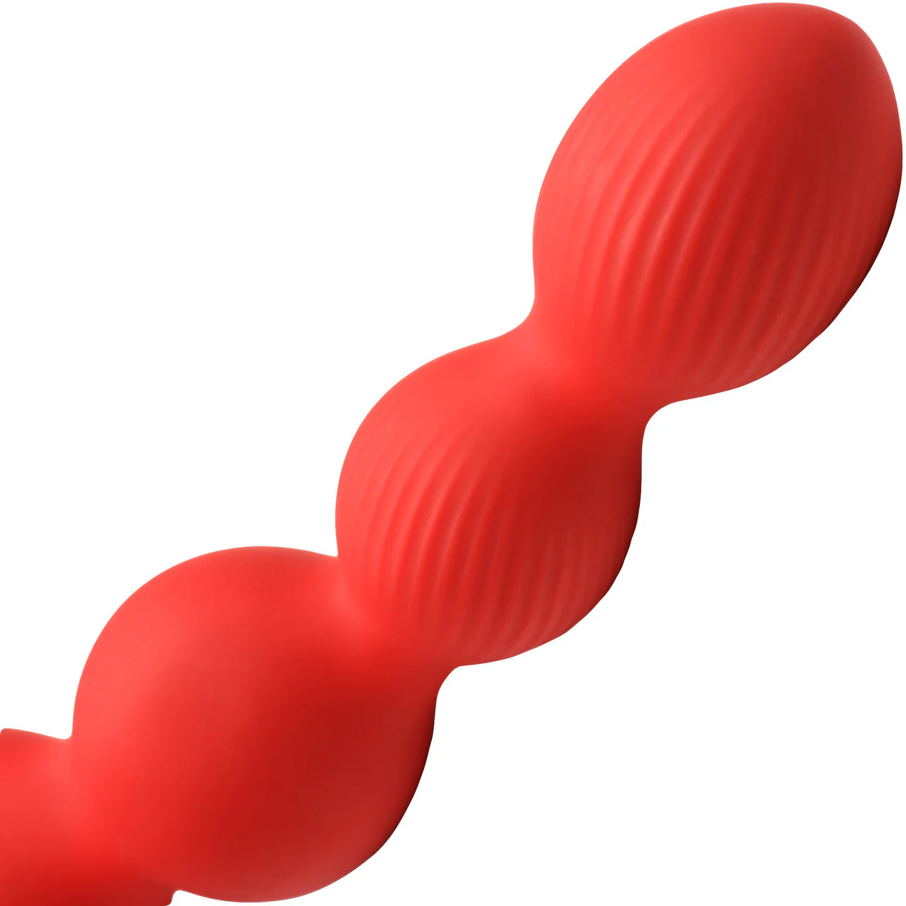 Bloomgasm Rose Twirl 10X Vibrating & Rotating Rechargeable Silicone Anal Beads - Red - Image 7