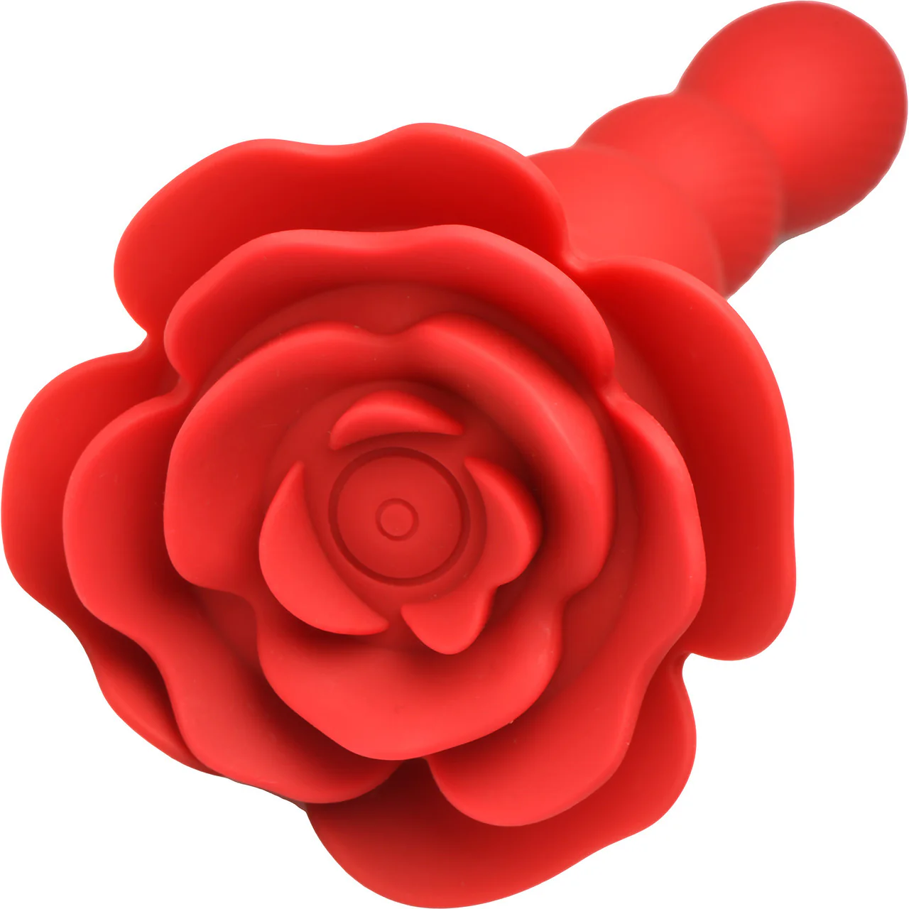 Bloomgasm Rose Twirl 10X Vibrating & Rotating Rechargeable Silicone Anal Beads - Red - Image 9