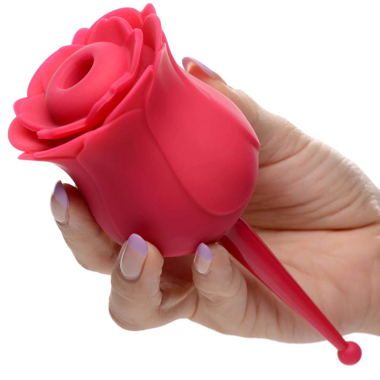 Bloomgasm Sucking & Vibrating Rose Silicone Rechargeable Waterproof Clit Stimulator - Image 2