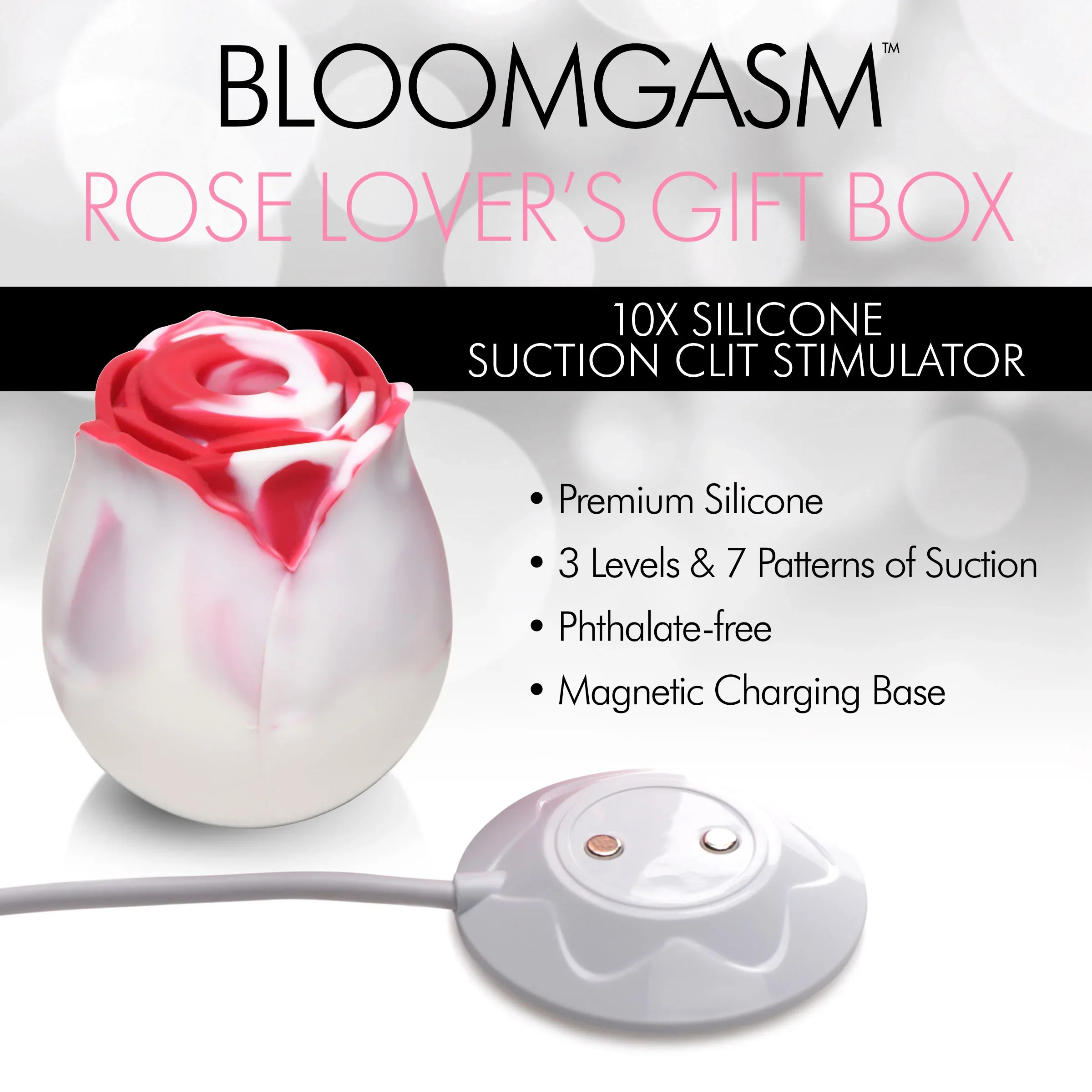 Bloomgasm The Rose Stimulator Lover's Gift Box - Red & White - Image 14