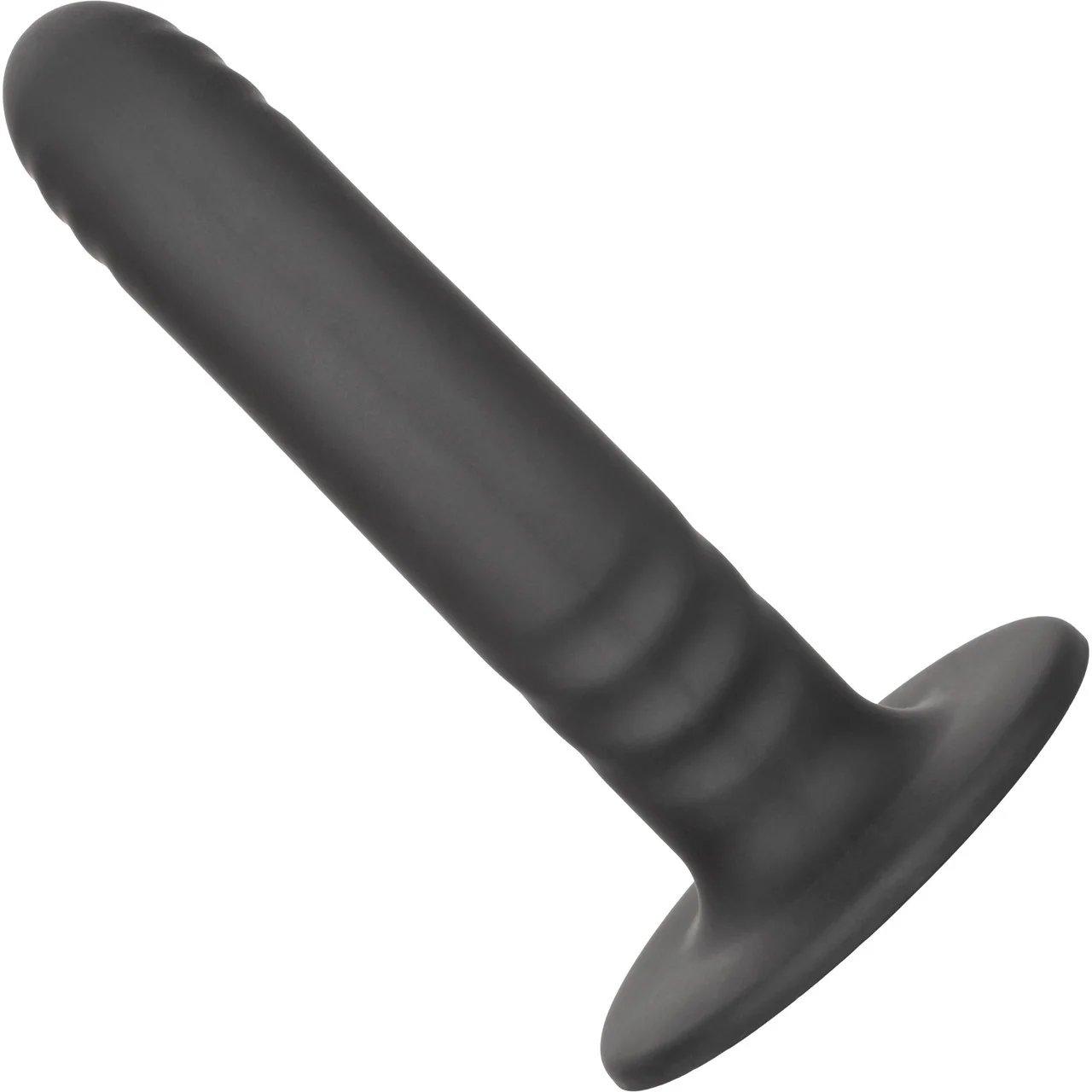 Boundless 6" Ridged Silicone Suction Cup Dildo By CalExotics - Black - Image 3