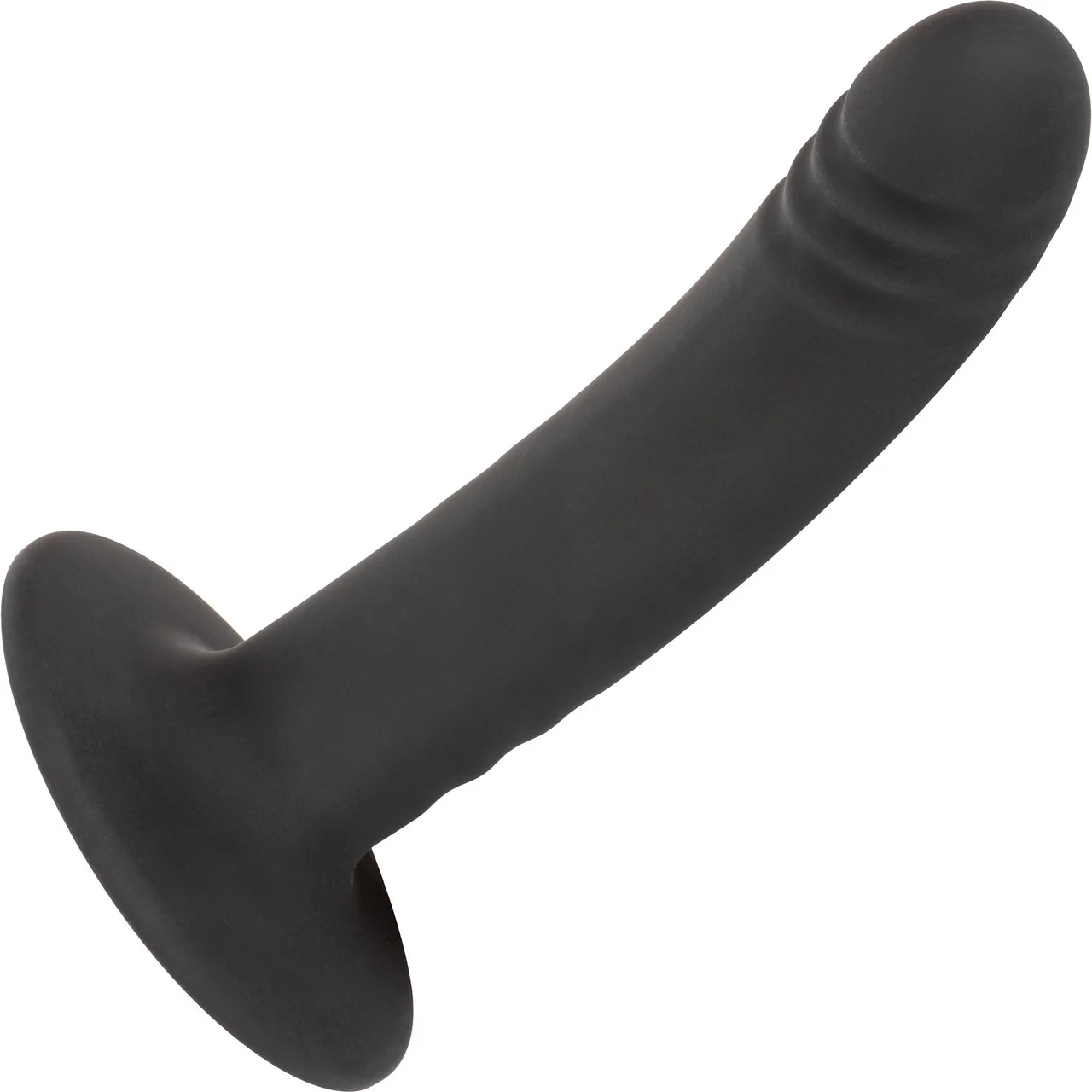 Boundless 6" Ridged Silicone Suction Cup Dildo By CalExotics - Black - Image 4