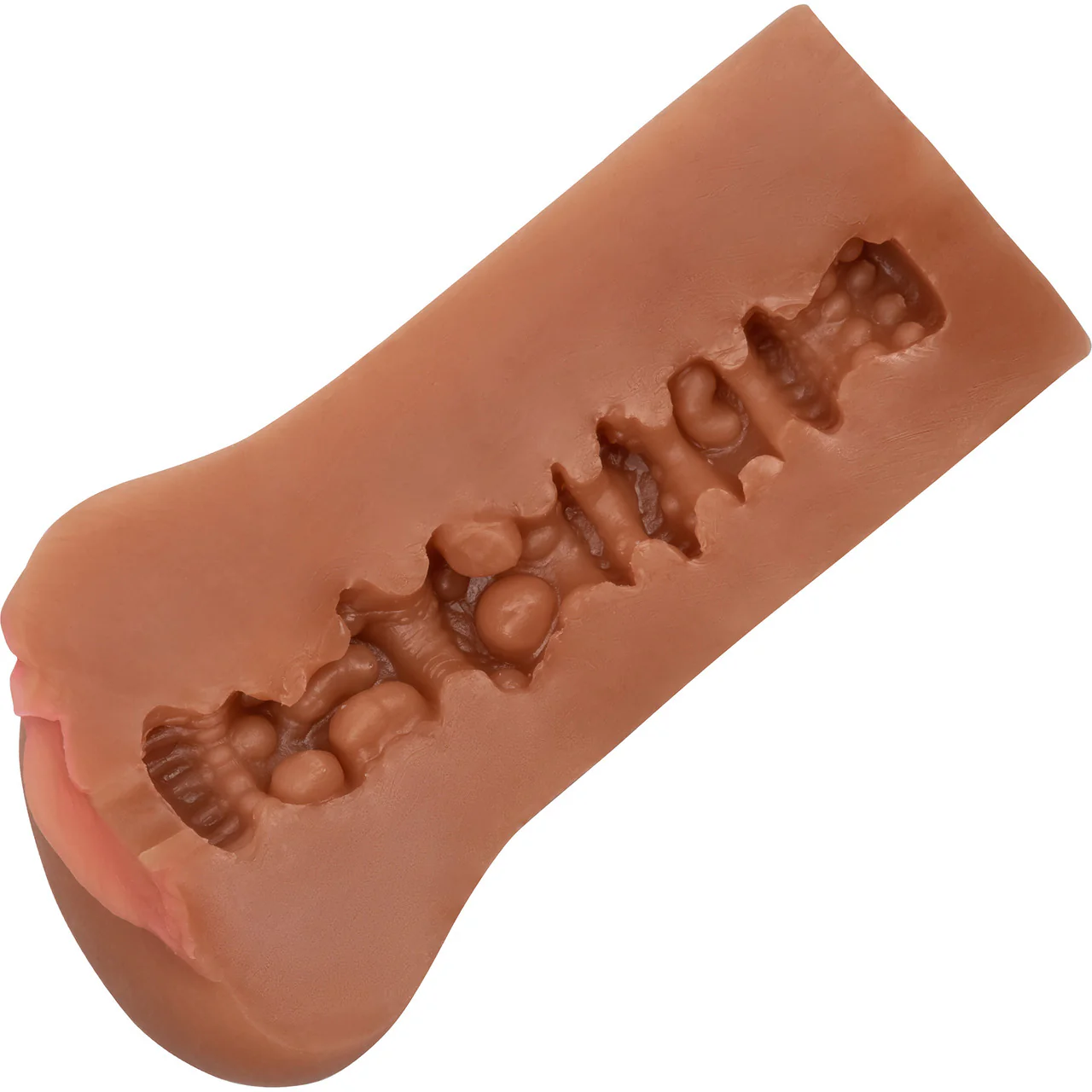Boundless Vulva Penis Masturbator By CalExotics - Caramel - Image 2