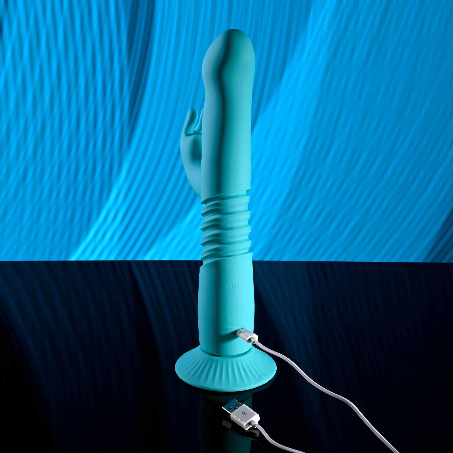 Bunny Hop Rechargeable Silicone Thrusting Rabbit Vibrator By Evolved Novelties - Image 14