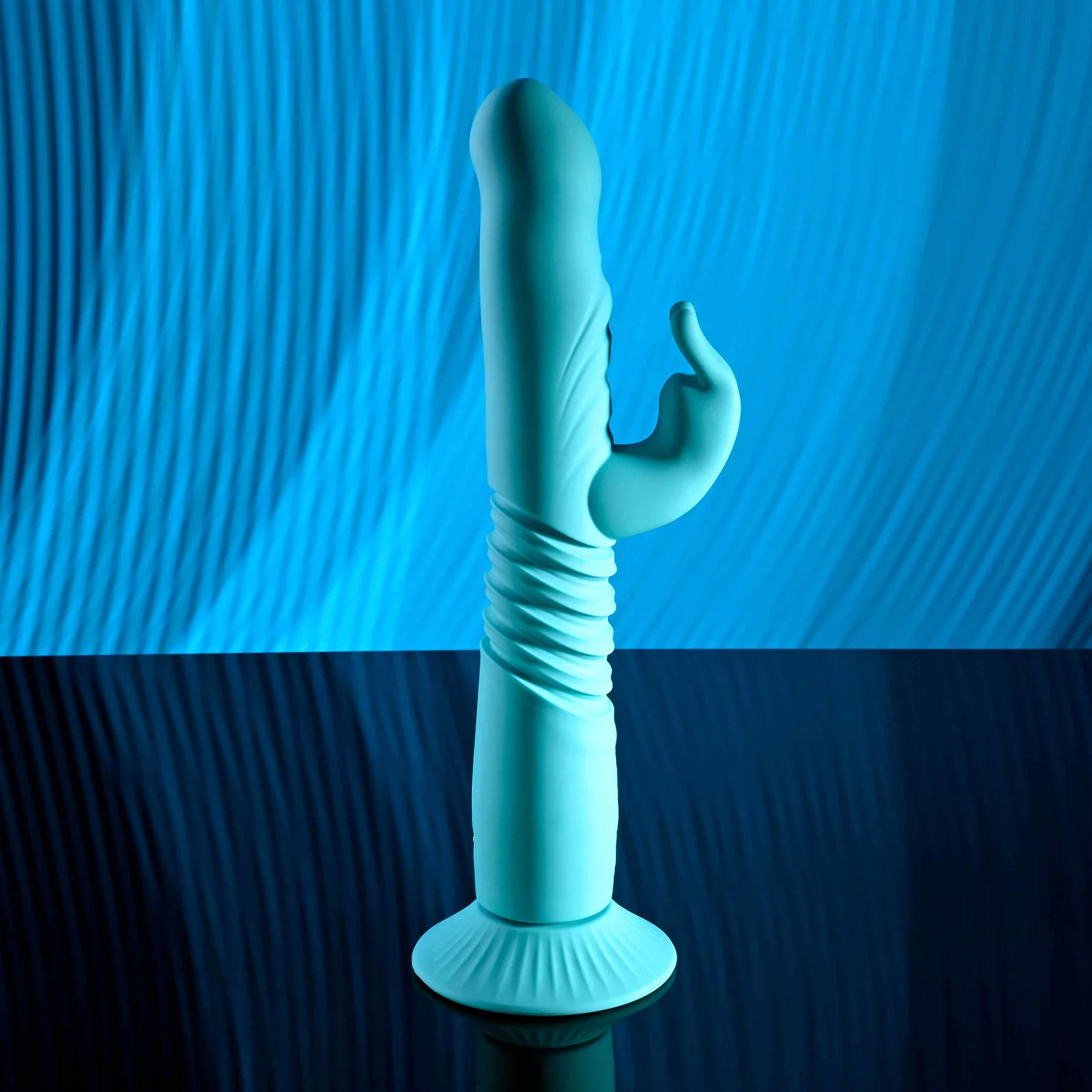 Bunny Hop Rechargeable Silicone Thrusting Rabbit Vibrator By Evolved Novelties - Image 6