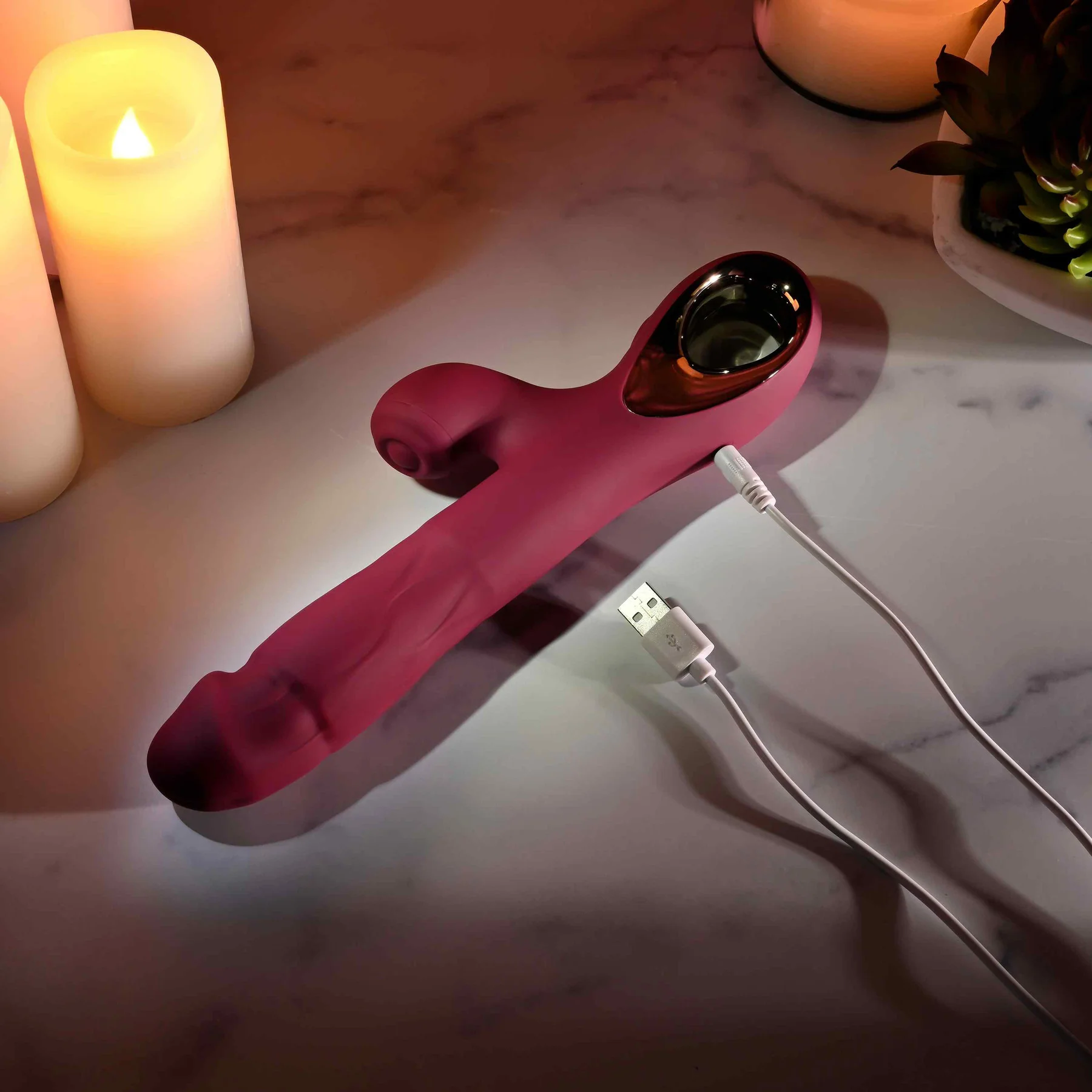 Bursting With Pleasure Silicone Inflatable Tapping Rabbit Vibrator By Evolved Novelties - Image 12