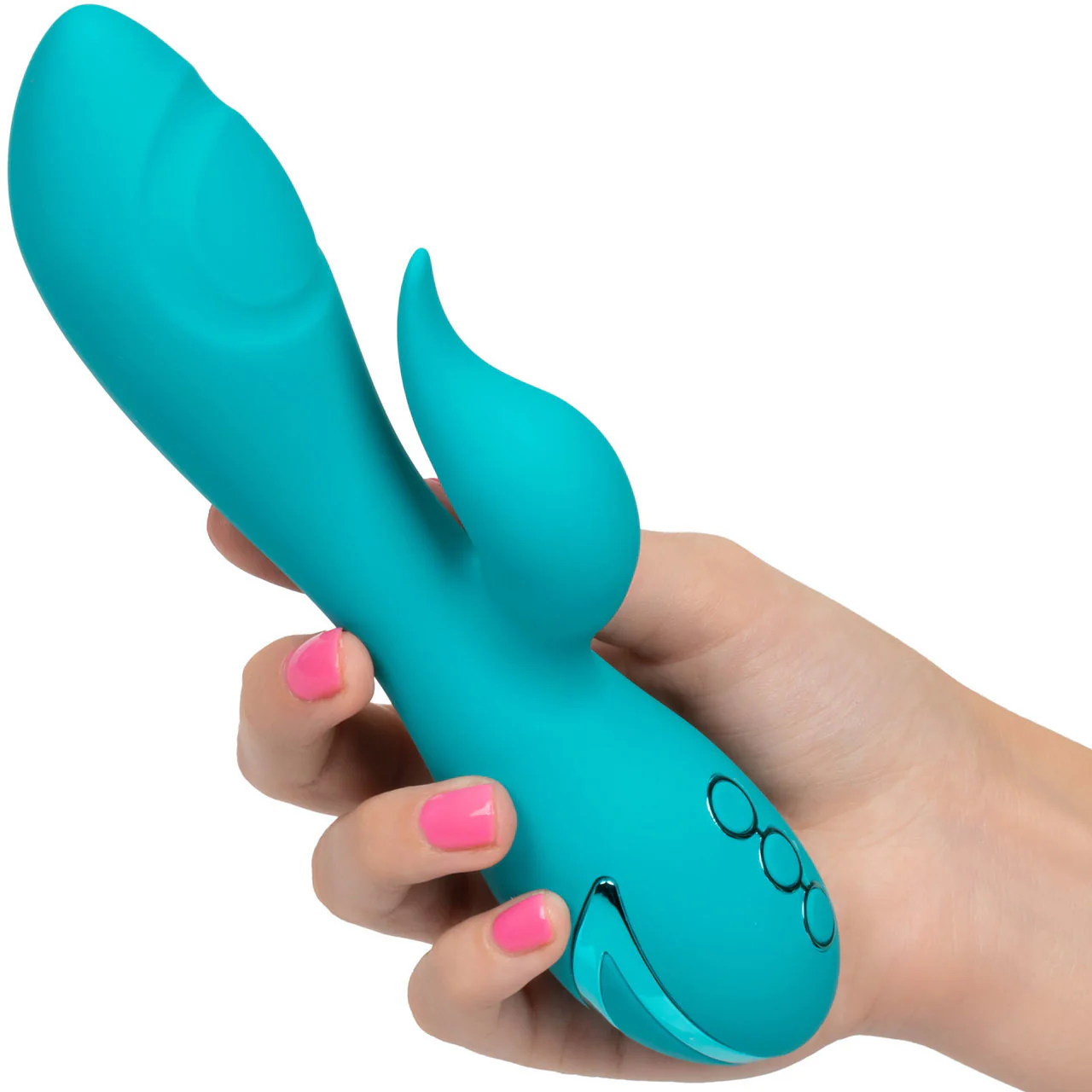California Dreaming Santa Monica Starlet Rabbit Style Pulsing Silicone Vibrator by CalExotics - Image 3