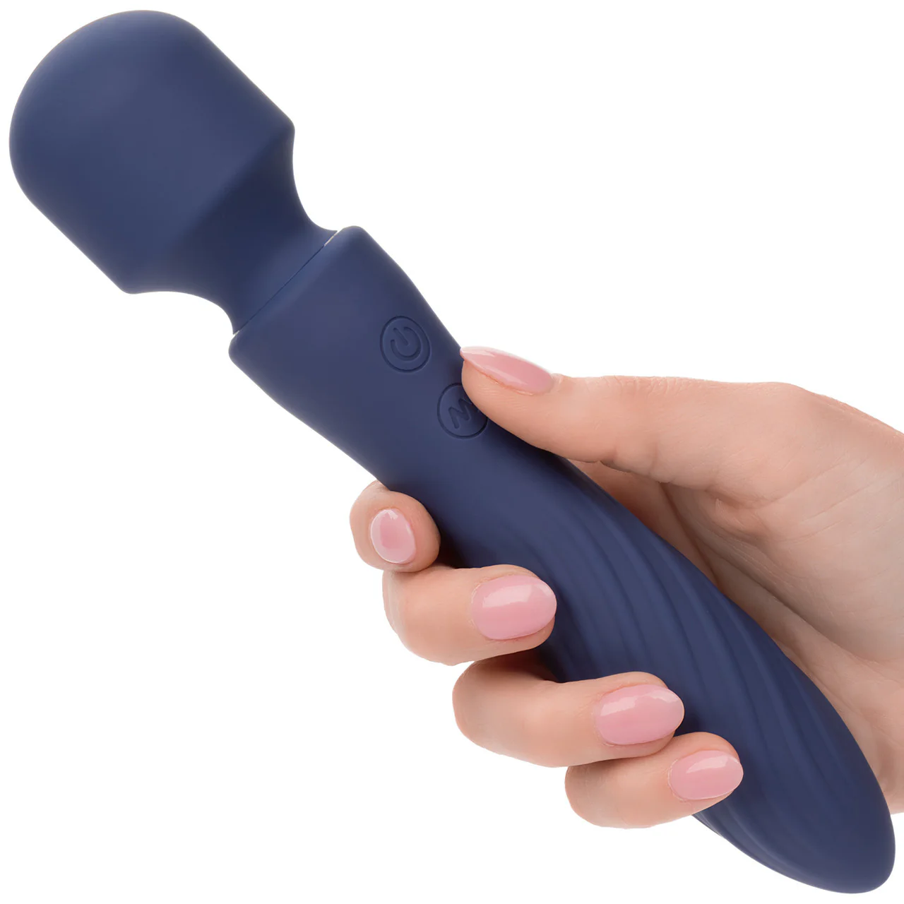Charisma Mystique Rechargeable Waterproof Silicone Dual Motor Wand Style Vibrator By CalExotics - Image 2