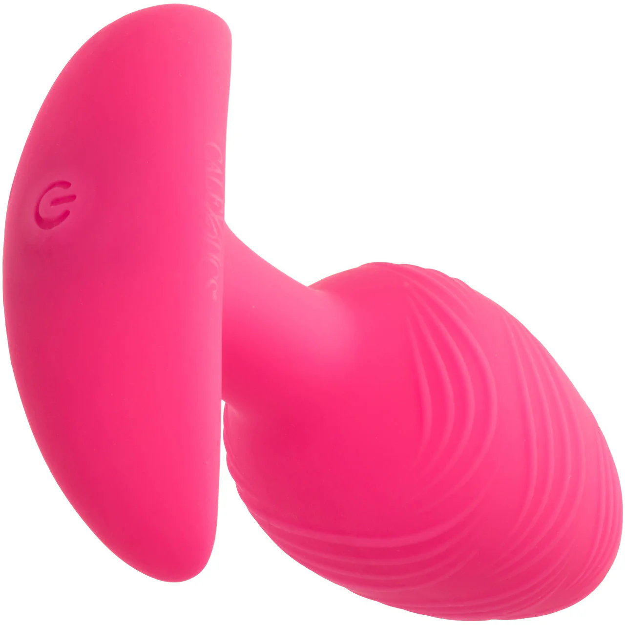 Cheeky Glow In The Dark Rechargeable Silicone Vibrating Butt Plug By CalExotics - Pink - Image 4
