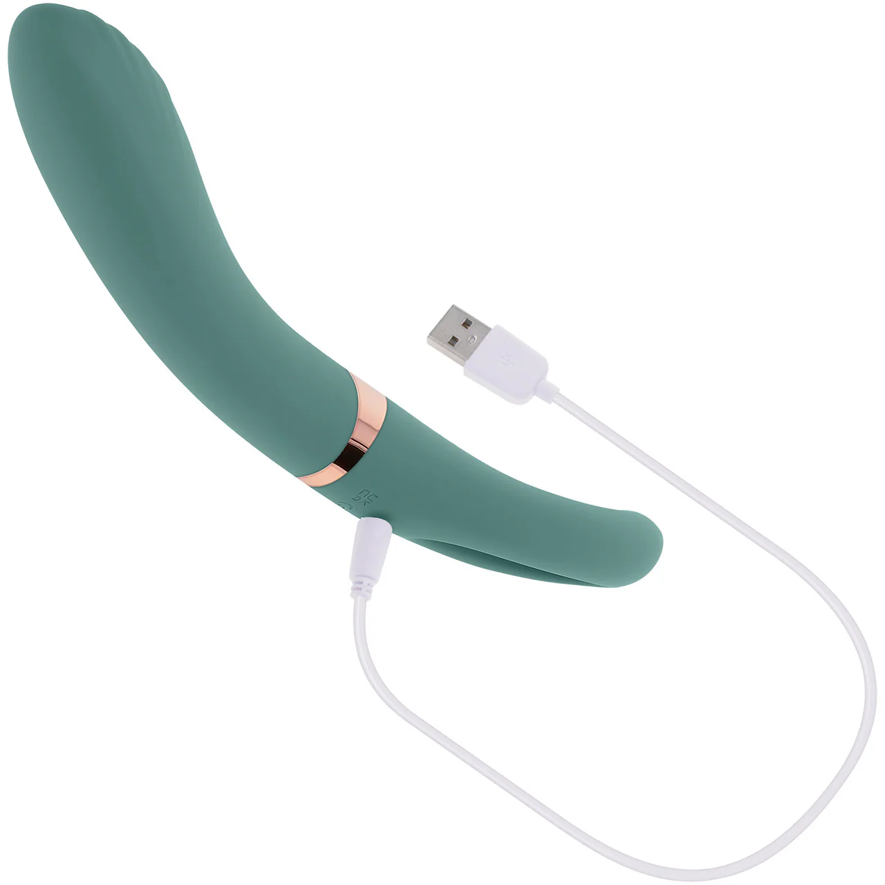 Chick Flick Waterproof Silicone Dual Ended Flickering Tongue G-Spot Vibrator By Evolved Novelties - Green - Image 10
