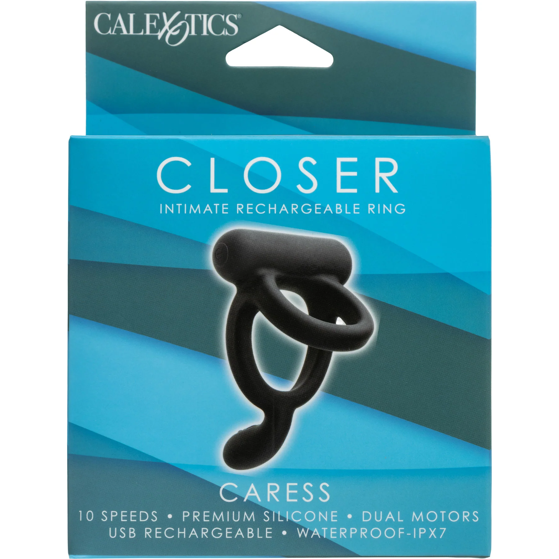 Closer™ Caress Intimate Vibrating Silicone Cock & Ball Ring - Image 2