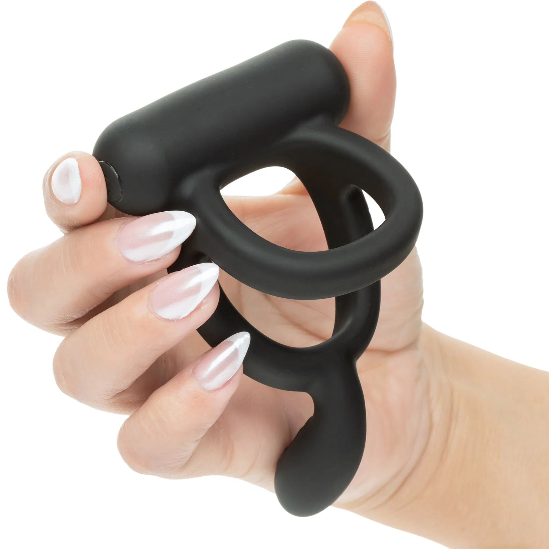Closer™ Caress Intimate Vibrating Silicone Cock & Ball Ring - Image 3