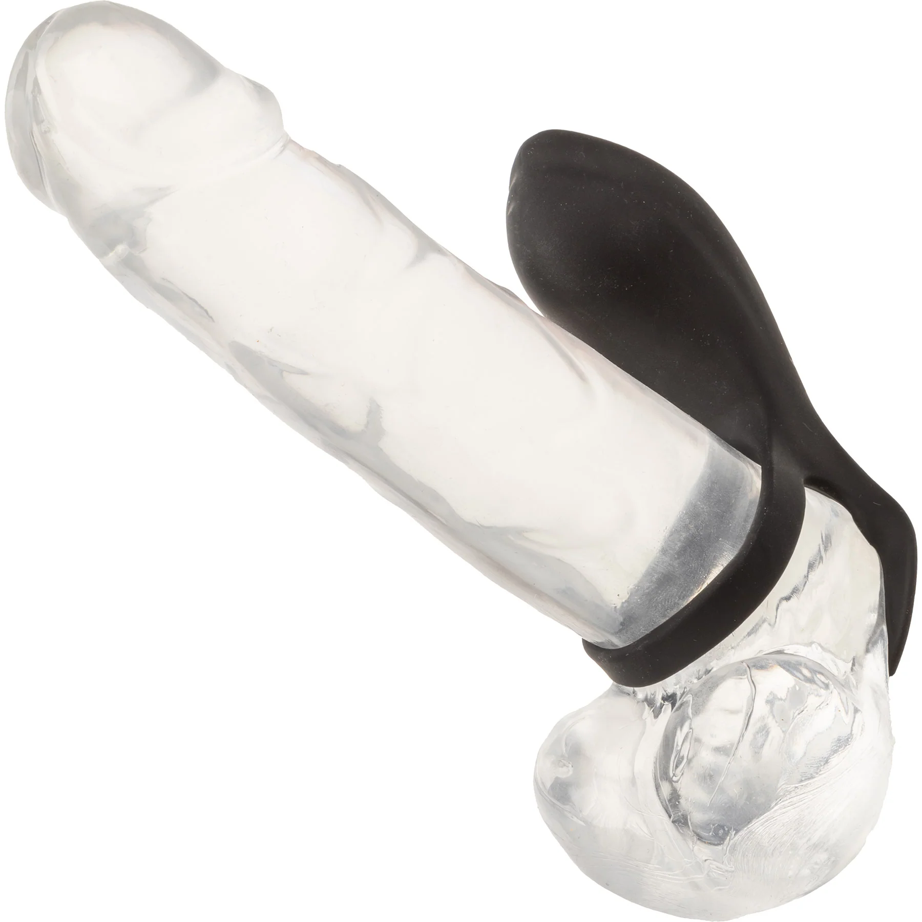 Closer™ Feel Intimate Rechargeable Vibrating Silicone Cock Ring With Ball Strap - Image 2