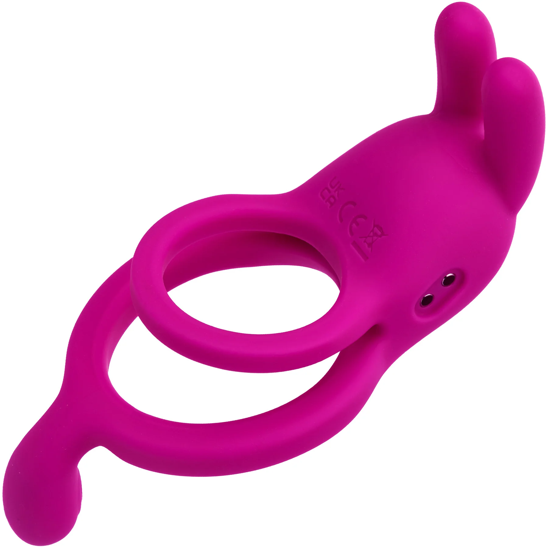 Closer™ Touch Intimate Rechargeable Vibrating Silicone Cock Ring With Ball Strap - Image 5